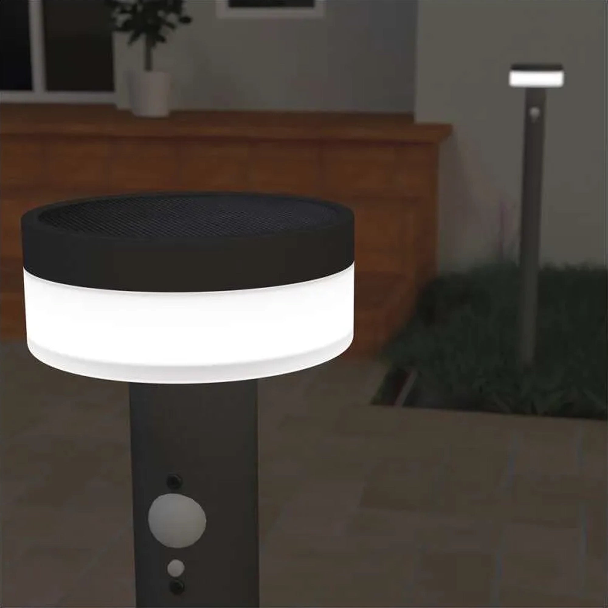 TERION LED solarna vrtna svjetiljka, senzor pokreta, antracit, 2W, 3000K, IP44, 805mm