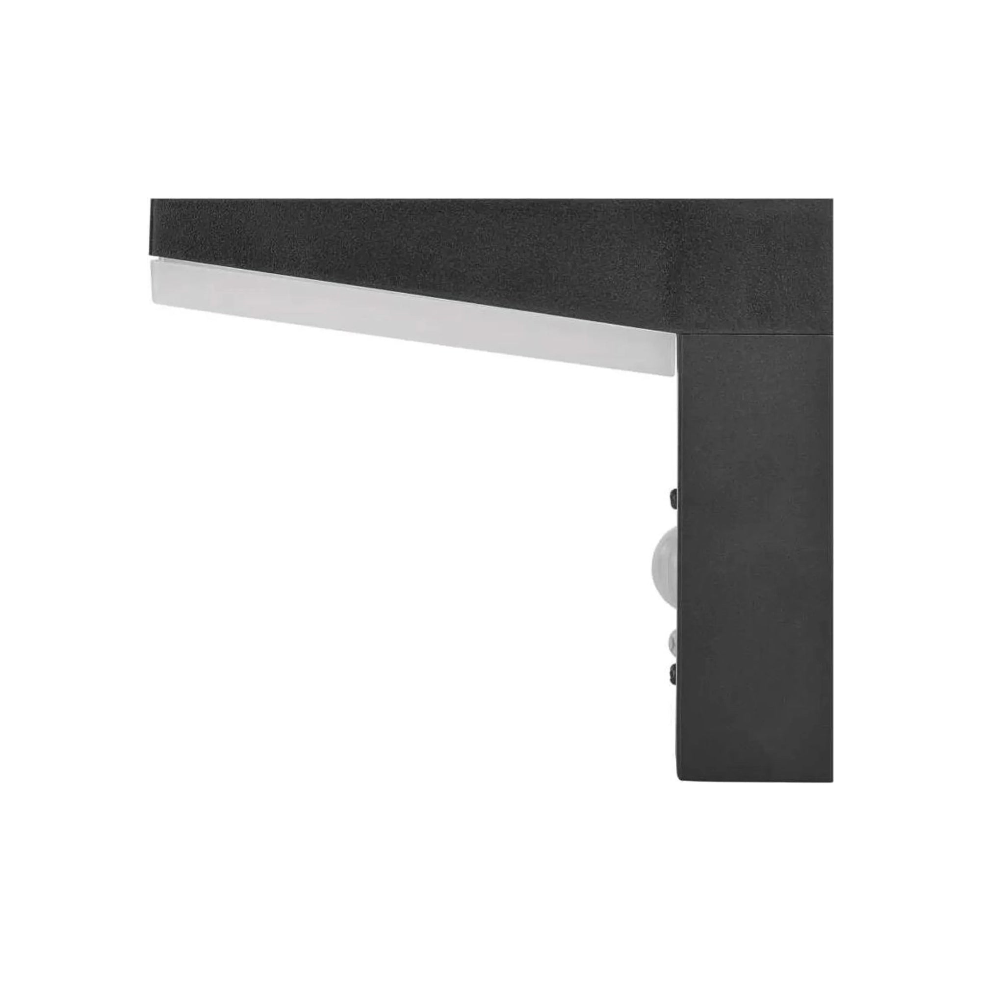 VEREA LED solarna zidna svjetiljka, senzor pokreta, crna, 4.4W, 3000K, IP44, 130mm