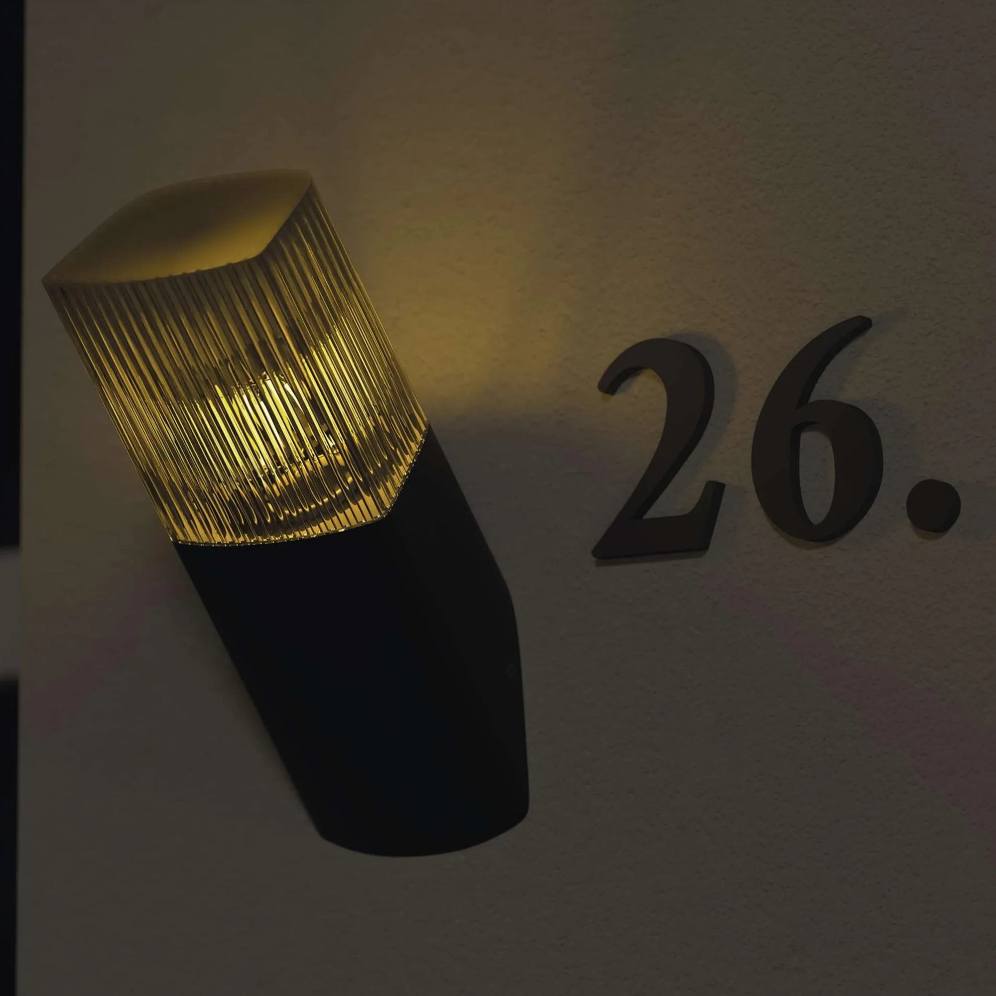 LANA wall lamp, anthracite, 1xE27, IP54, 286mm