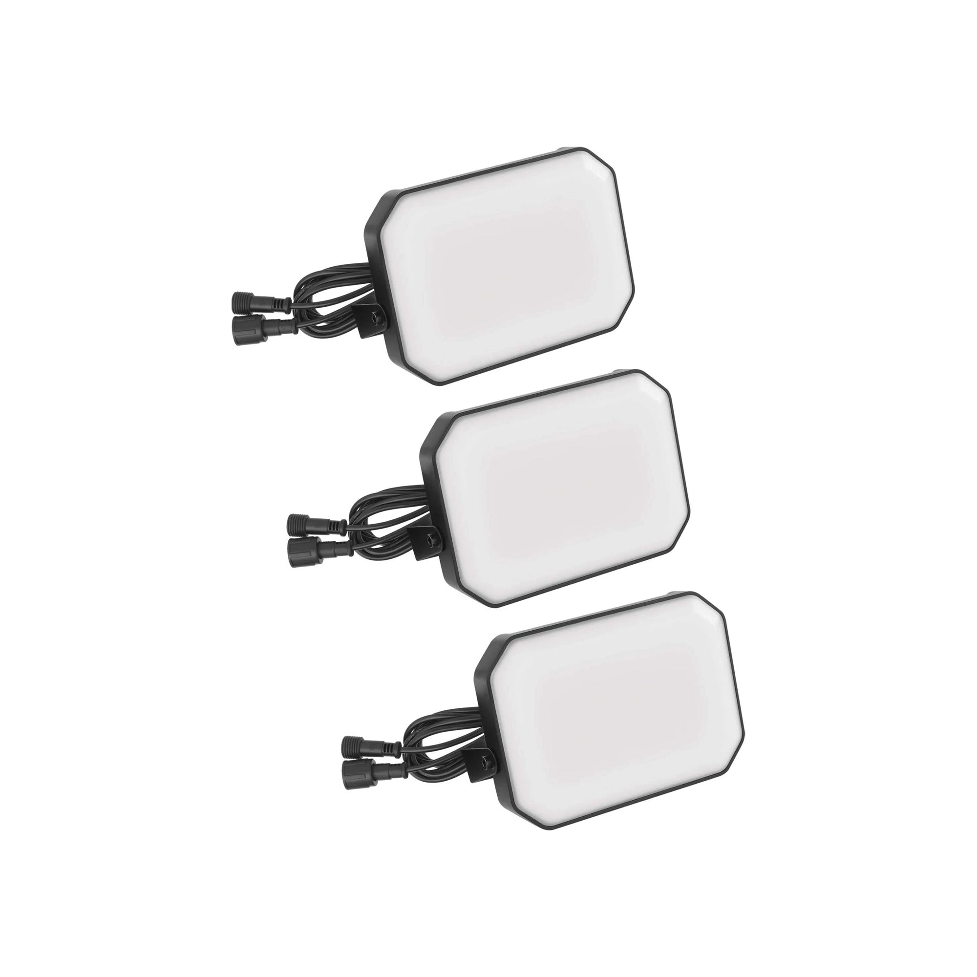 Vanjski LED reflektor, GoSmart, početni set, 3 komada, 14W, RGBIC, WiFi, IP65