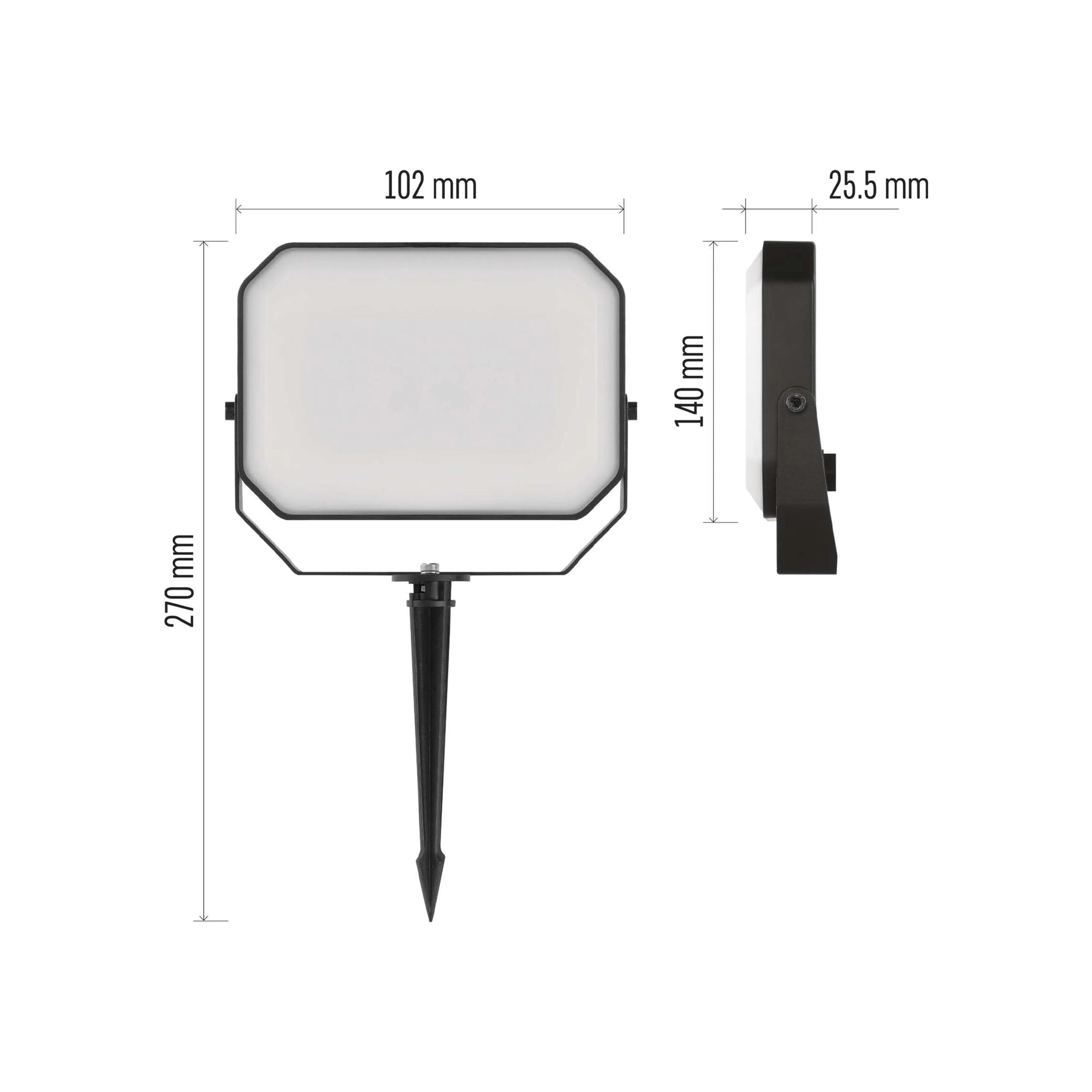 Vanjski LED reflektor, GoSmart, početni set, 3 komada, 14W, RGBIC, WiFi, IP65