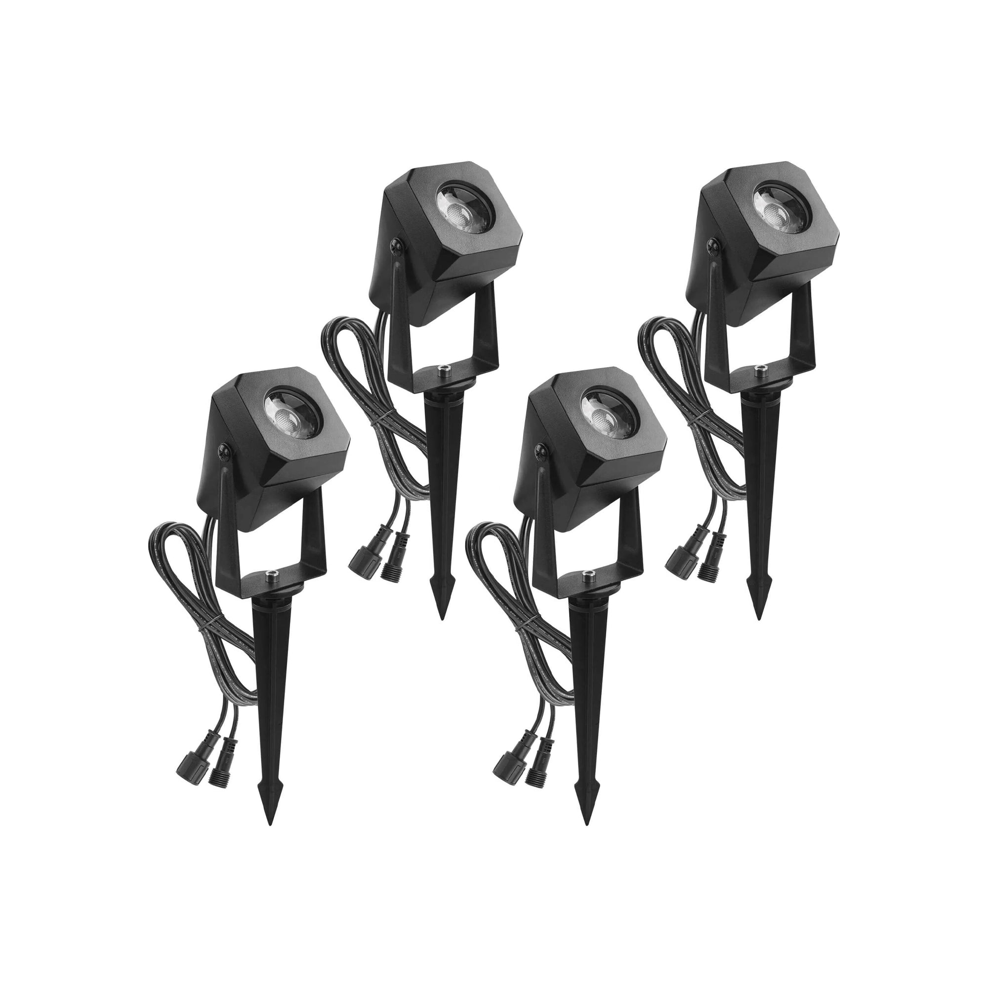 Vanjski LED reflektor, GoSmart, početni set, 4 komada, 7W, RGBIC, WiFi, IP65