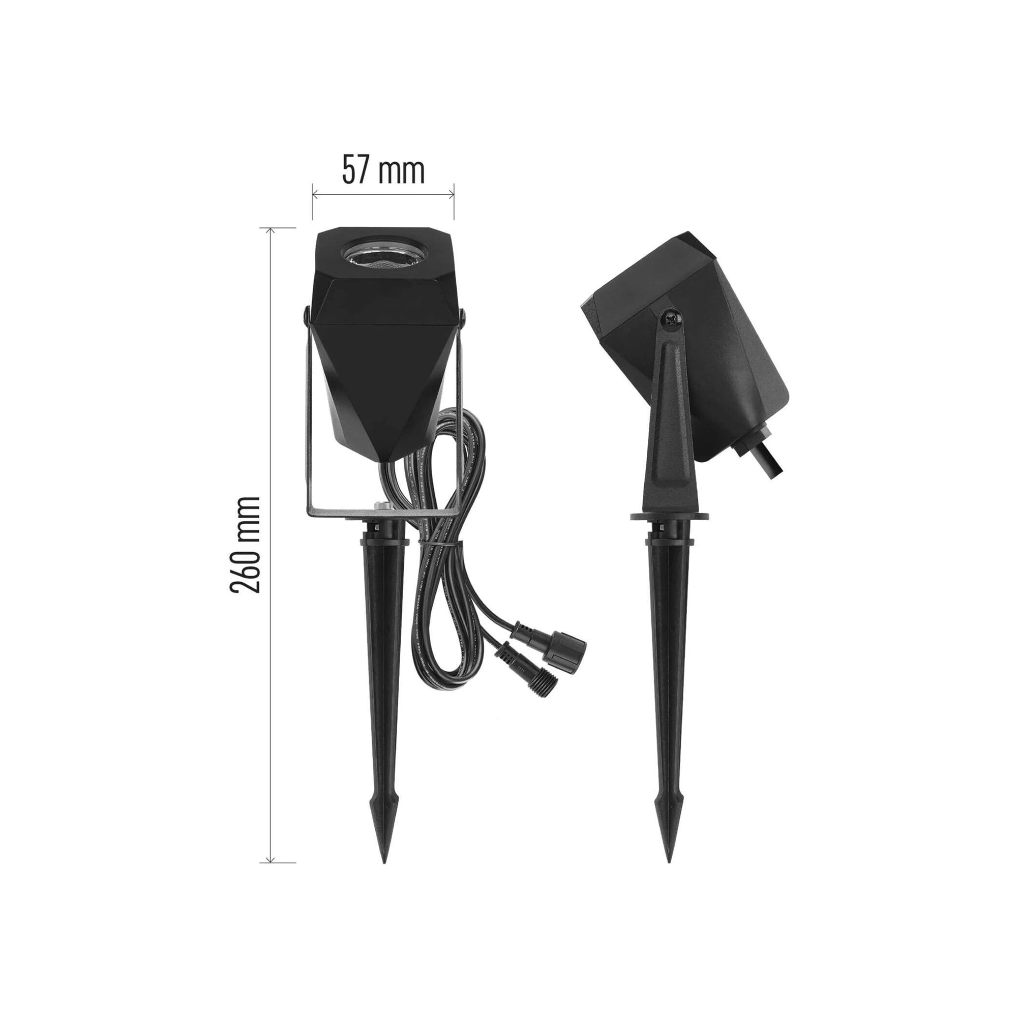 Vanjski LED reflektor, GoSmart, početni set, 4 komada, 7W, RGBIC, WiFi, IP65