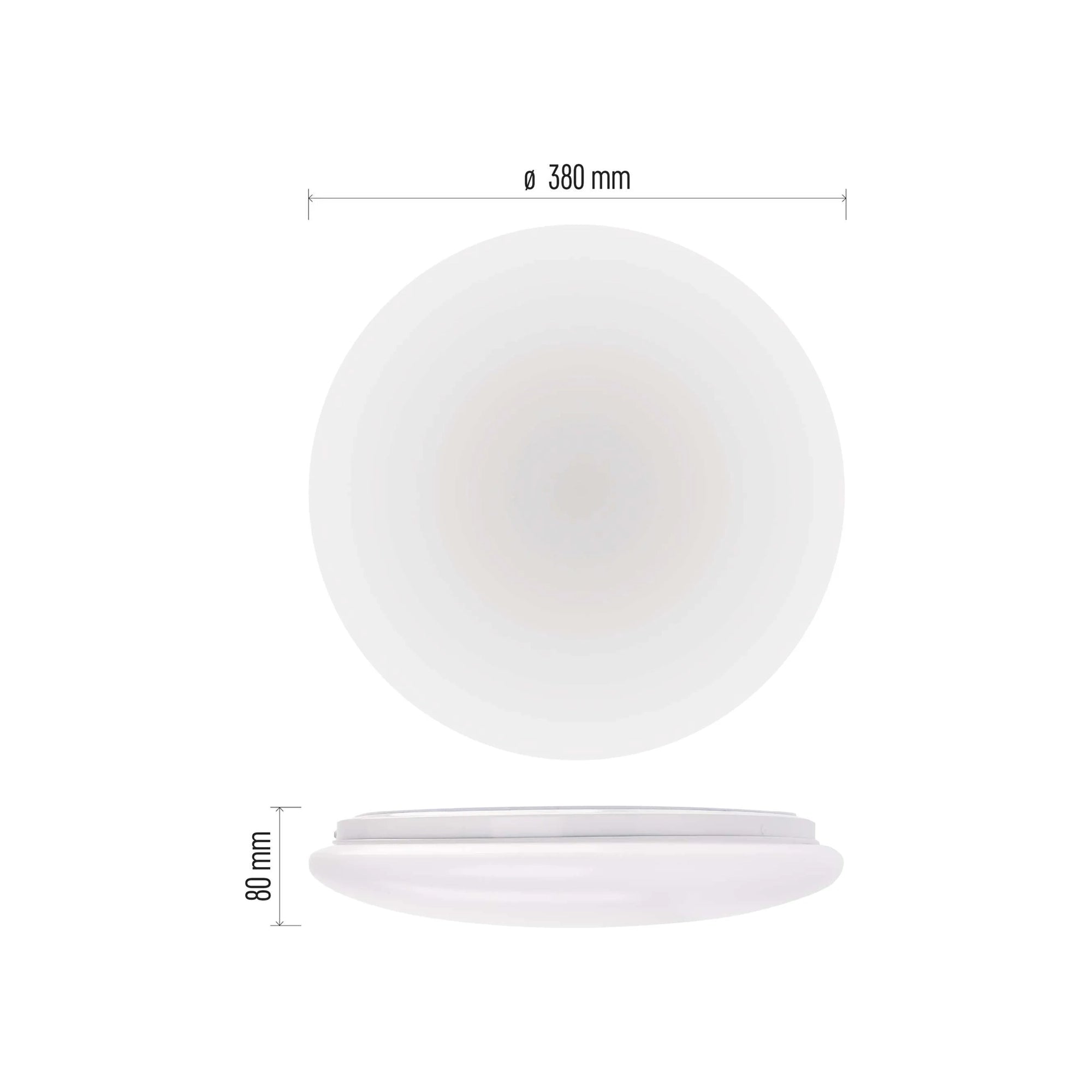 FIONI LED plafonjera, bijela, 24W, 4000K, IP44, Ø380mm