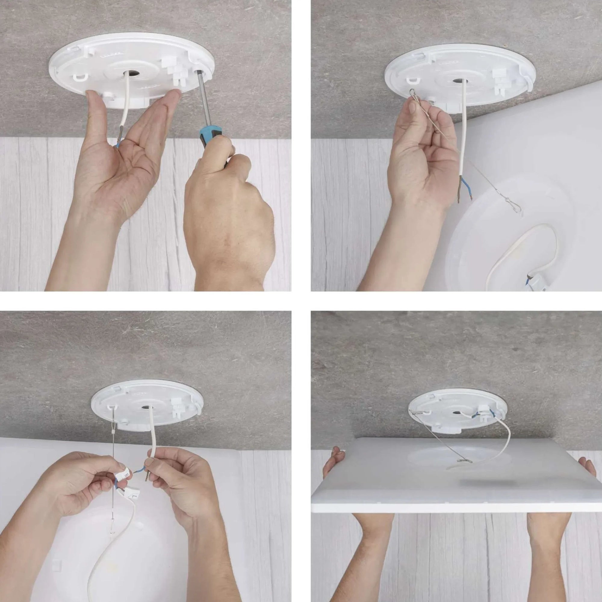 FLORI LED plafonjera, kvadratna, bijela, 18W, 4000K, IP20, 293x293mm