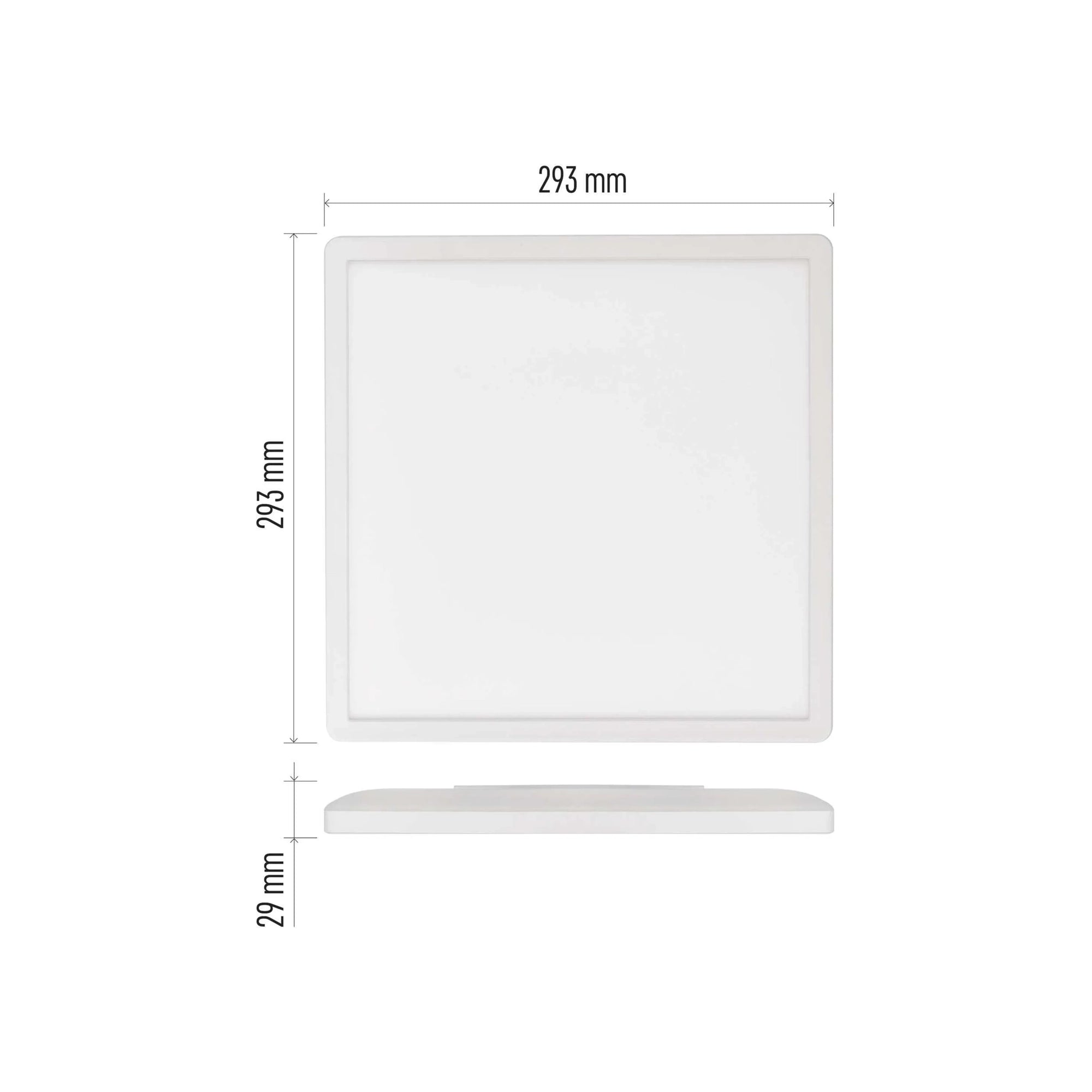 FLORI LED plafonjera, kvadratna, bijela, 18W, 4000K, IP20, 293x293mm