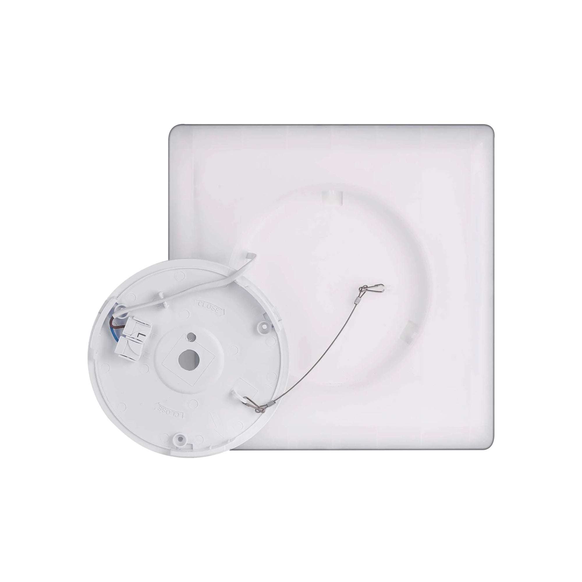 FLORI LED plafonjera, kvadratna, crna, 18W, 4000K, IP20, 293x293mm