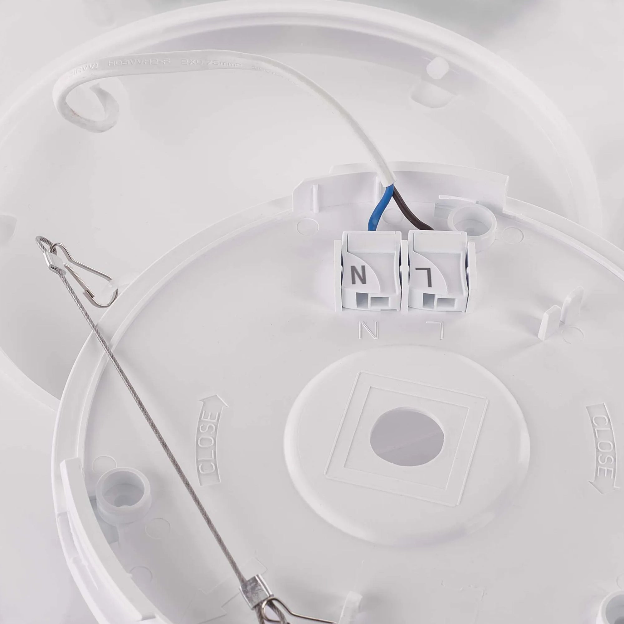 FLORI LED plafonjera, kvadratna, crna, 18W, 4000K, IP20, 293x293mm
