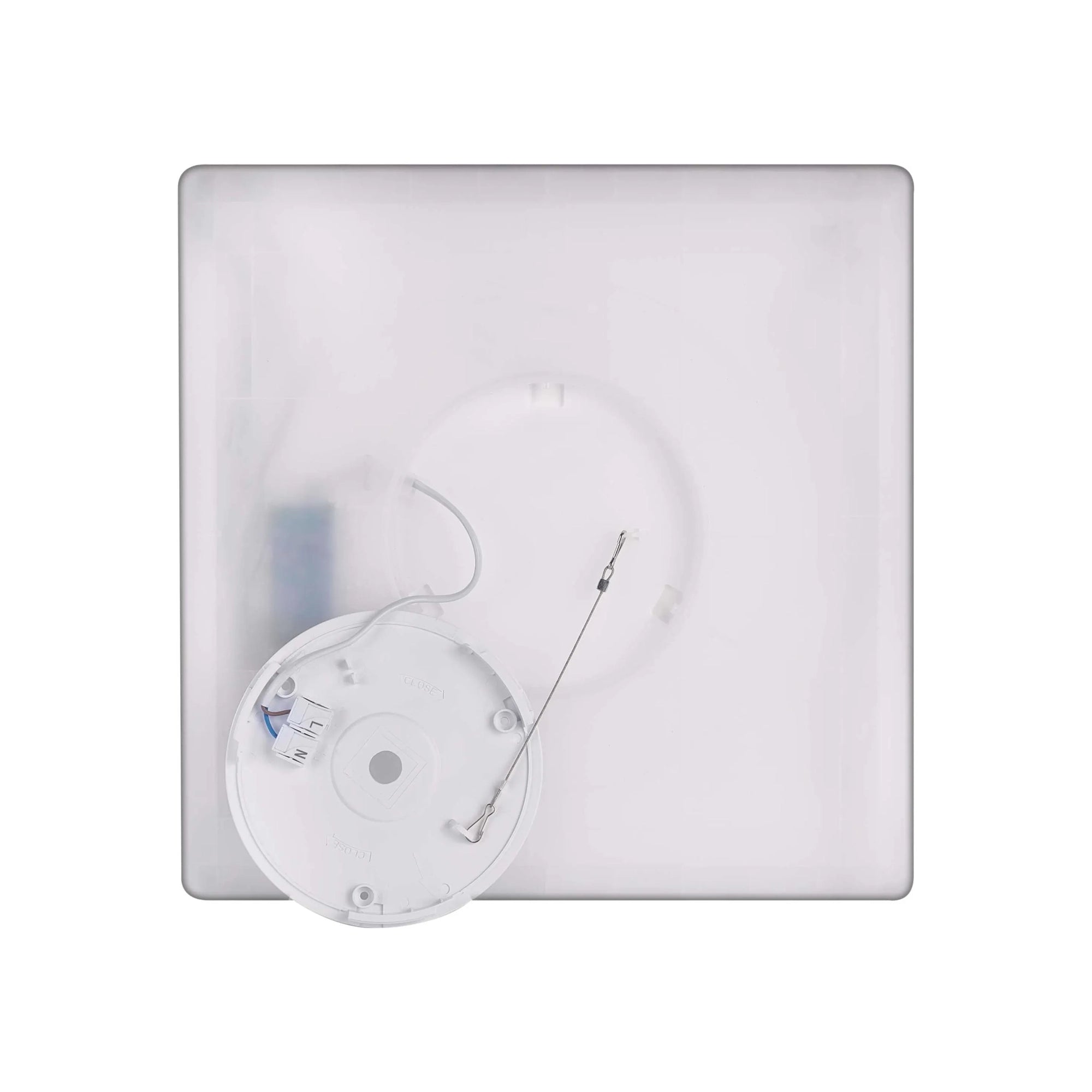 FLORI LED plafonjera, kvadratna, crna, 22W, 4000K, IP20, 420x420mm
