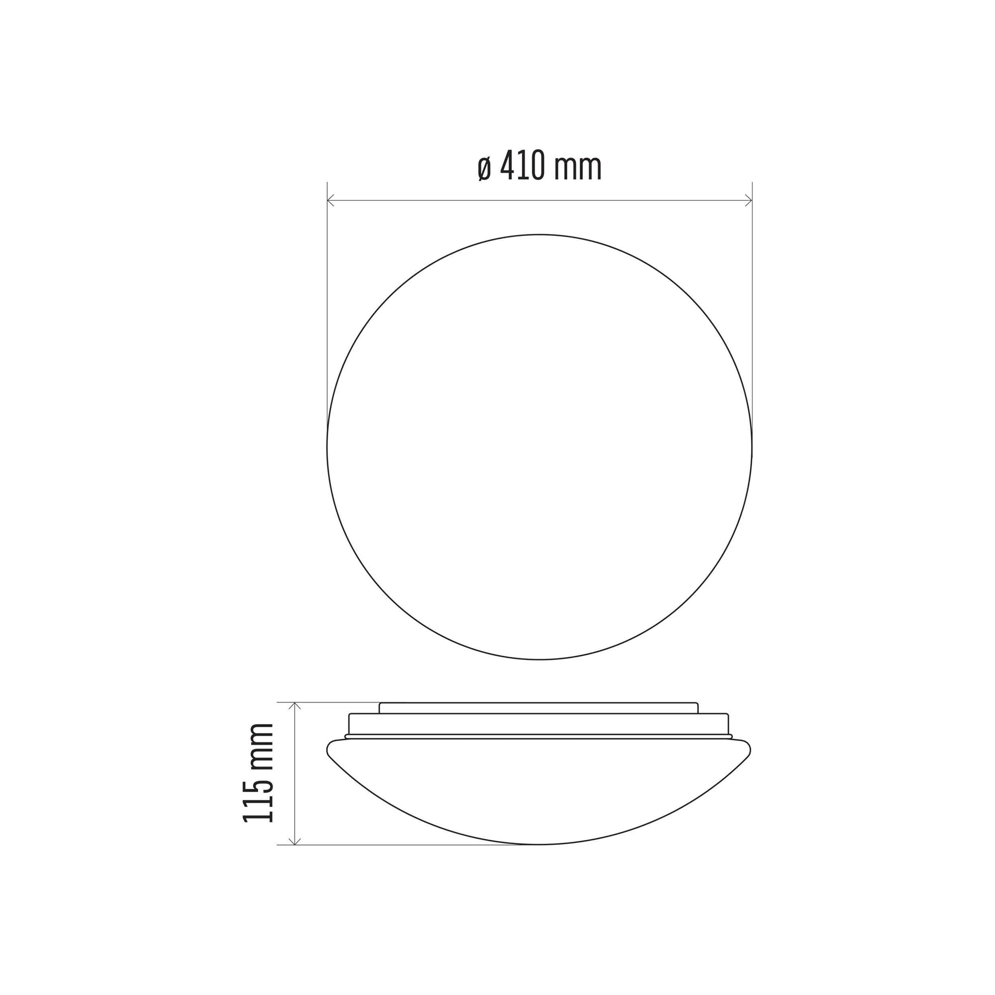 CORI LED plafonjera, senzor pokreta, bijela, 22W, 4000K, IP44, Ø410mm