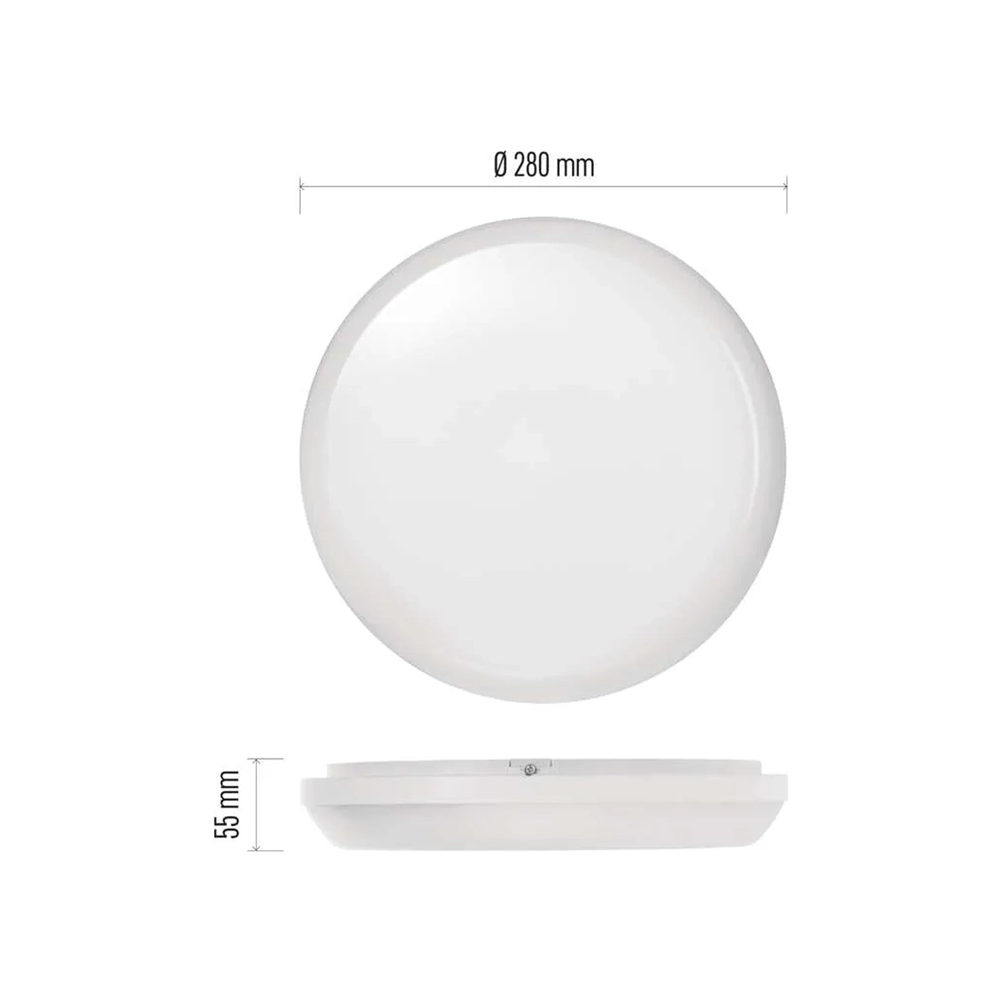 DORI LED plafonjera, okrugla, bijela, 18W, 4000K, IP54, Ø280mm