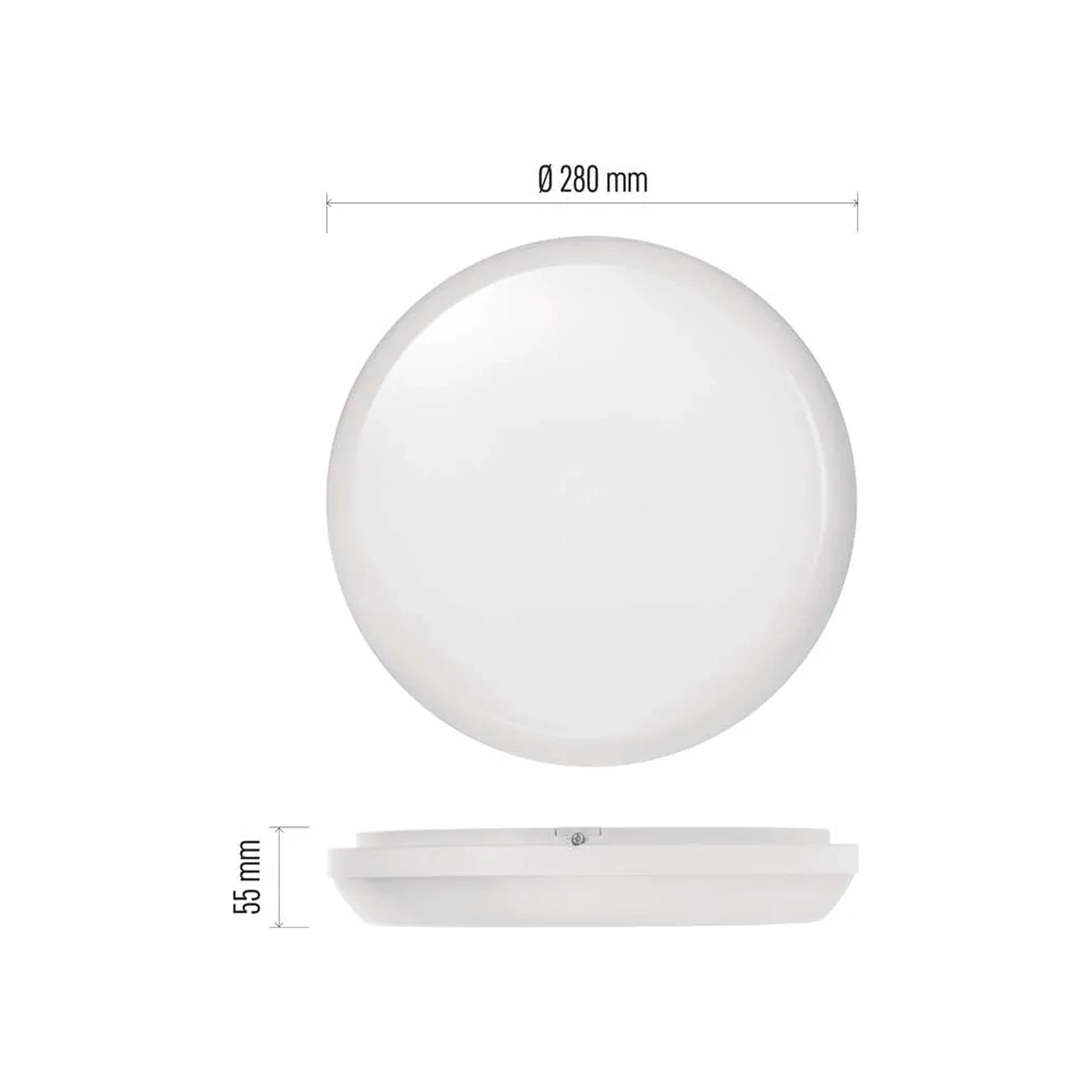 DORI LED plafonjera, okrugla, bijela, 24.5W, 4000K, IP54, Ø280mm