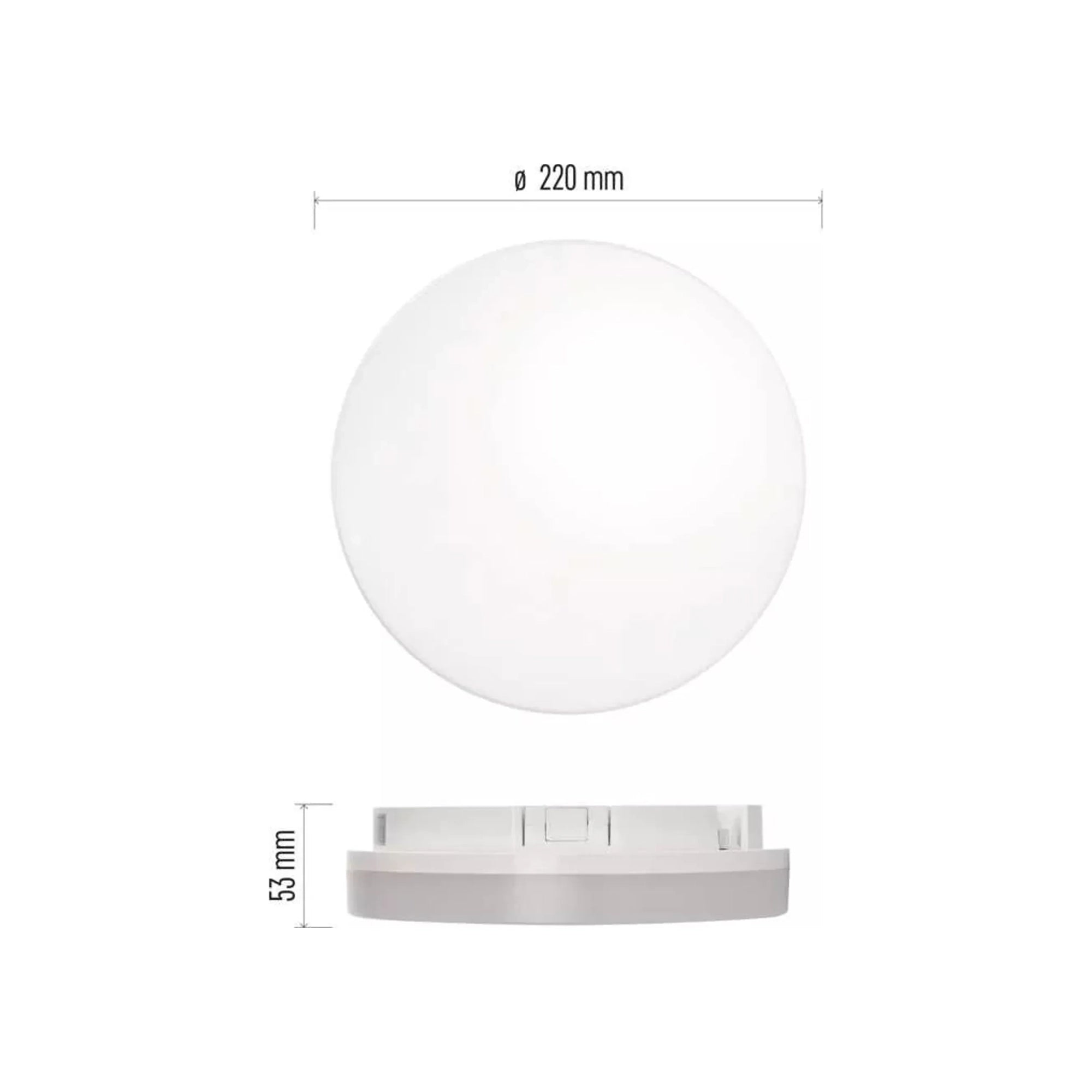 TORI LED plafonjera, senzor pokreta, bijela, 15W, 4000K, IP54, Ø220mm