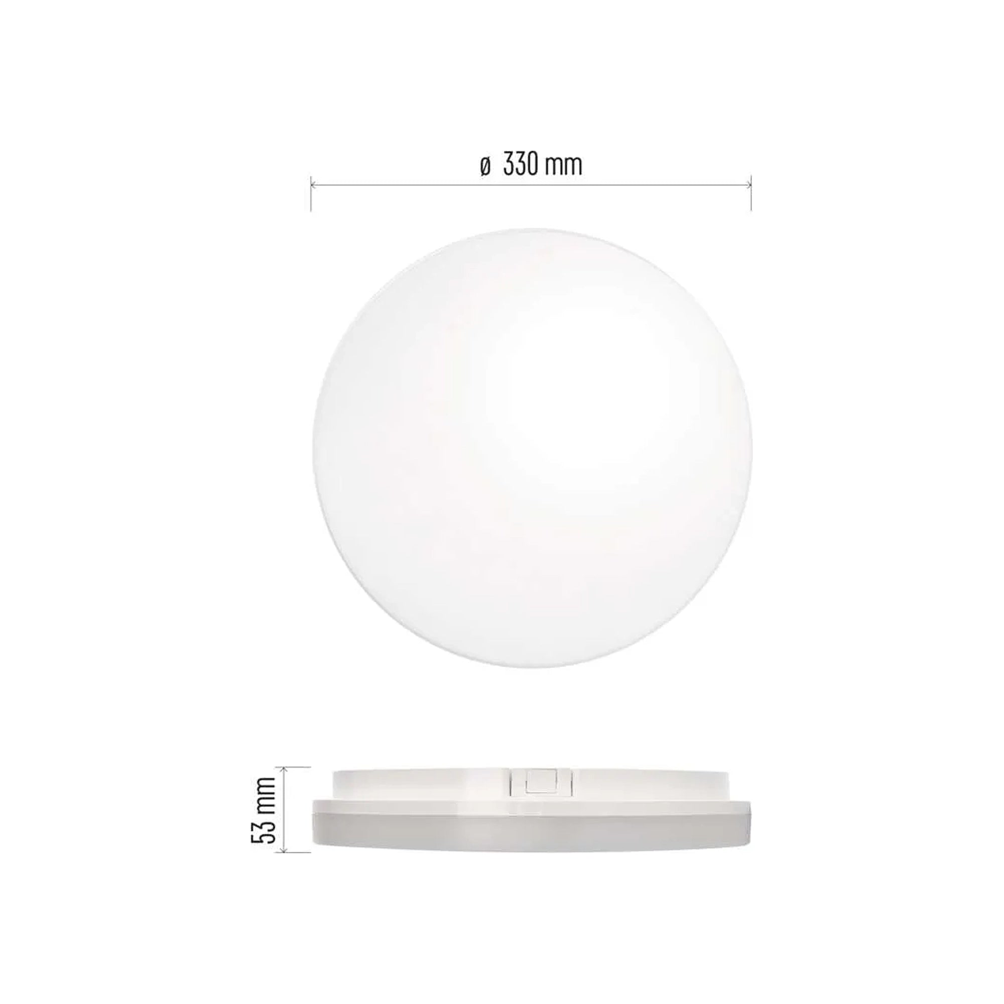 TORI LED plafonjera, senzor pokreta, bijela, 24W, 4000K, IP54, Ø330mm