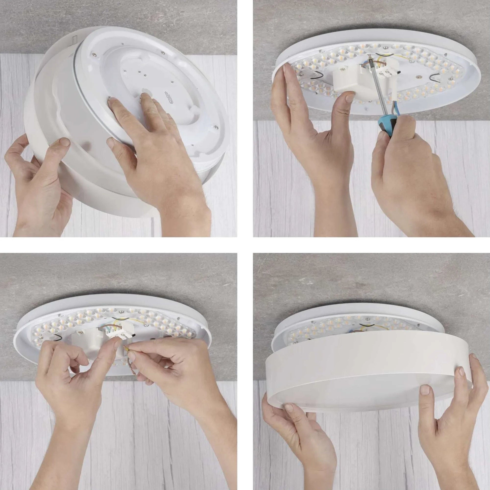 RORI LED plafonjera, bijela, 17W, CCT, IP20, Ø310mm