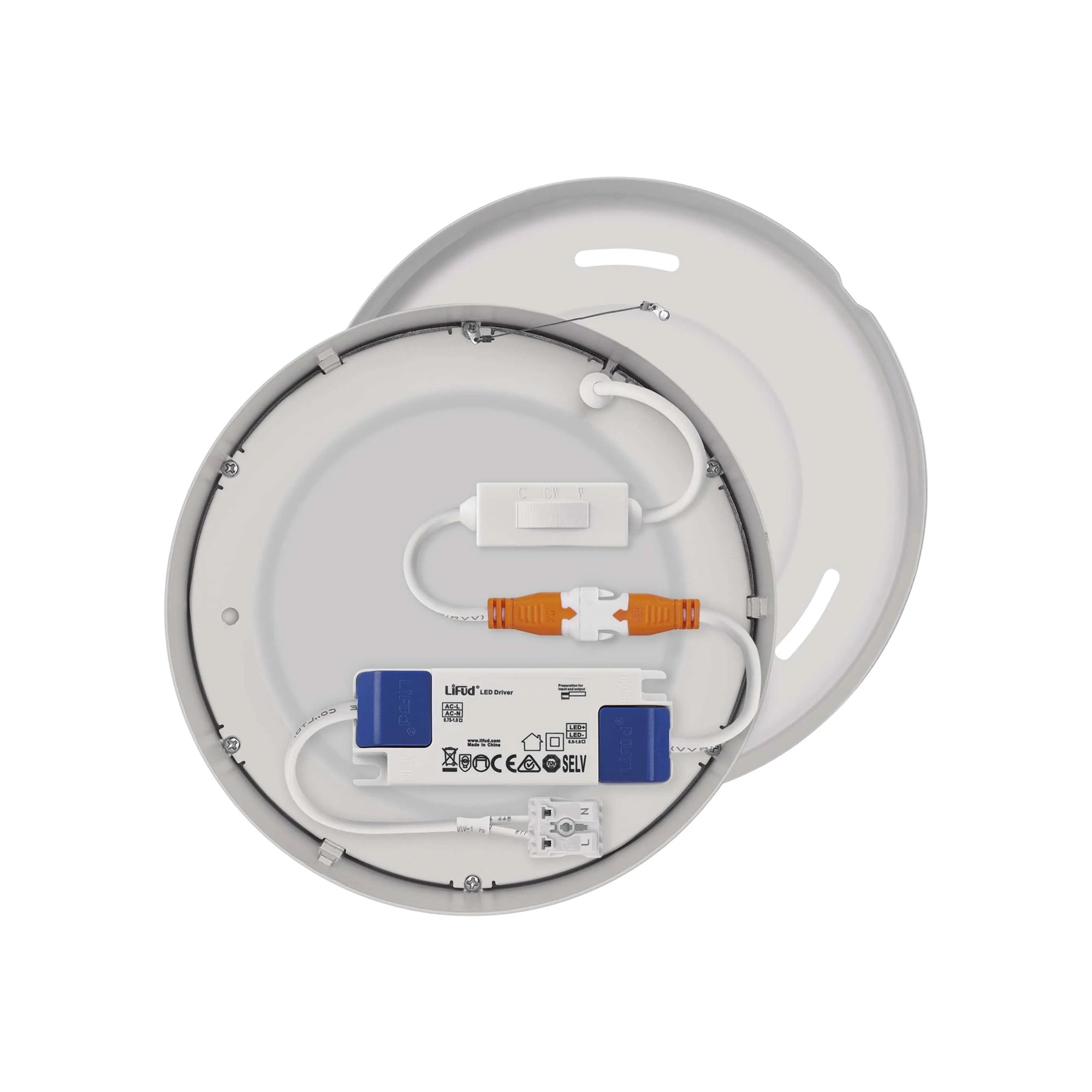 NEXXO LED panel, nadgradni, okrugli, bijeli, 12.5W, CCT, IP20/IP40, Ø170mm