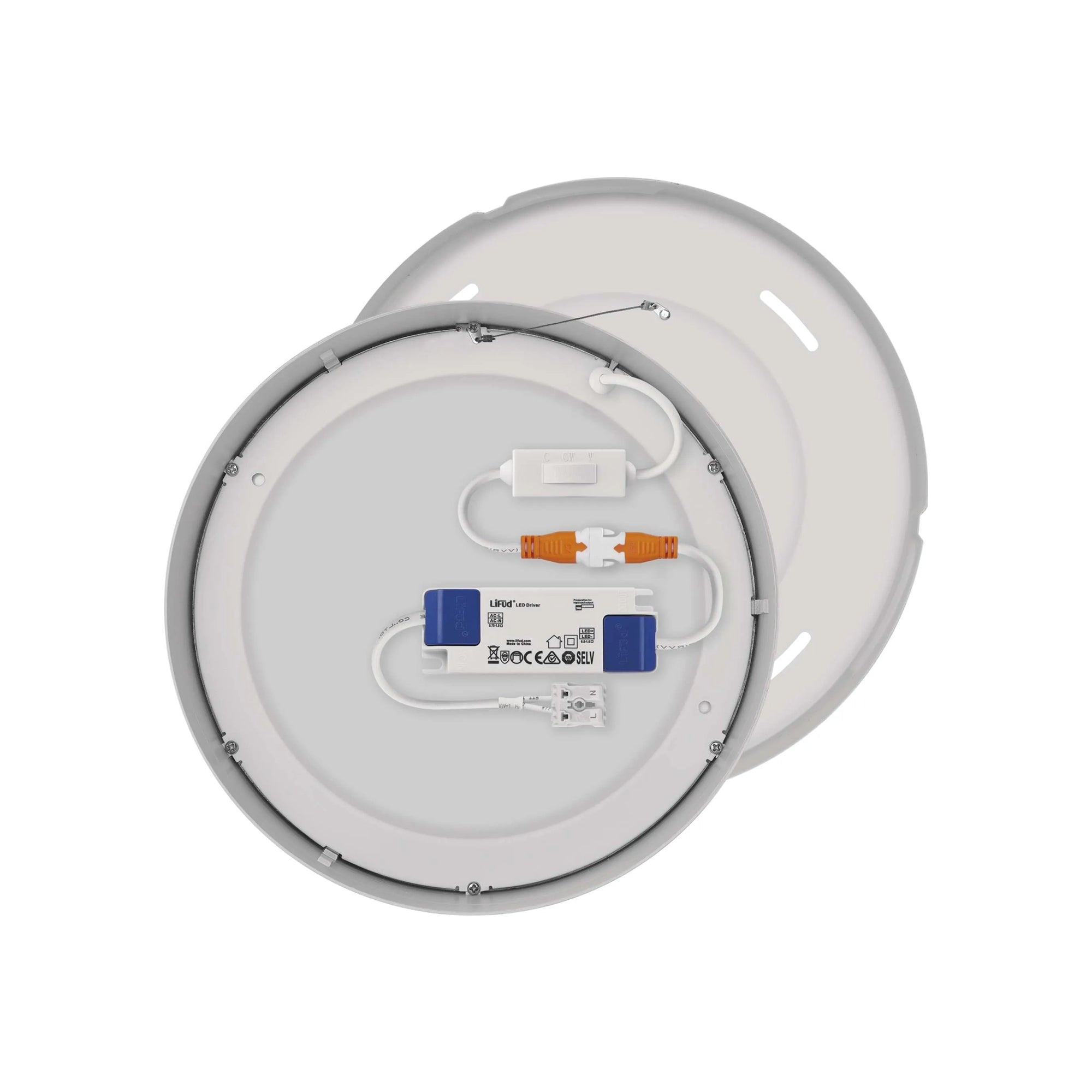NEXXO LED panel, nadgradni, okrugli, bijeli, 21W, CCT, IP20/IP40, Ø225mm