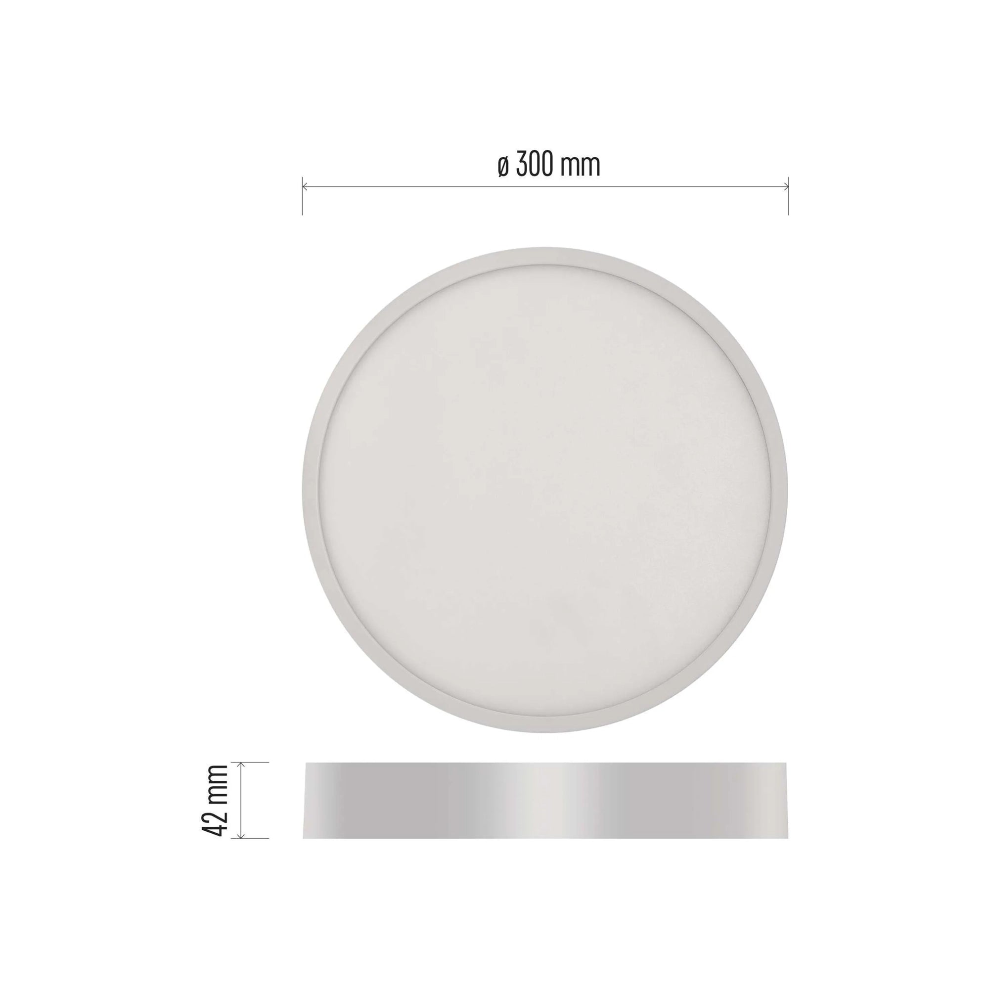 NEXXO LED panel, nadgradni, okrugli, bijeli, 28.5W, 4000K, IP20/IP40, Ø300mm
