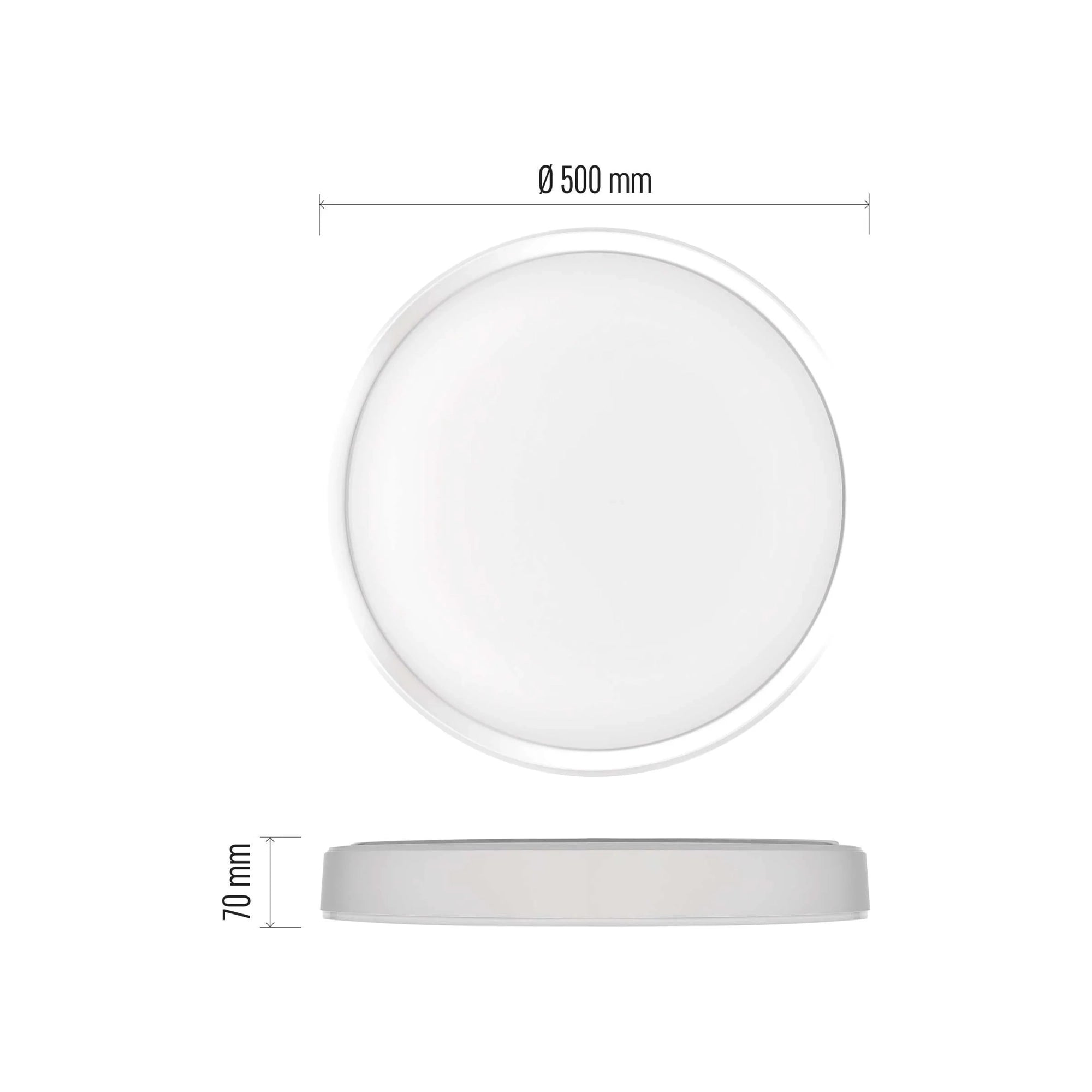ILVI LED plafonjera, s daljinskim, bijela, 45W, CCT, IP20, Ø500mm