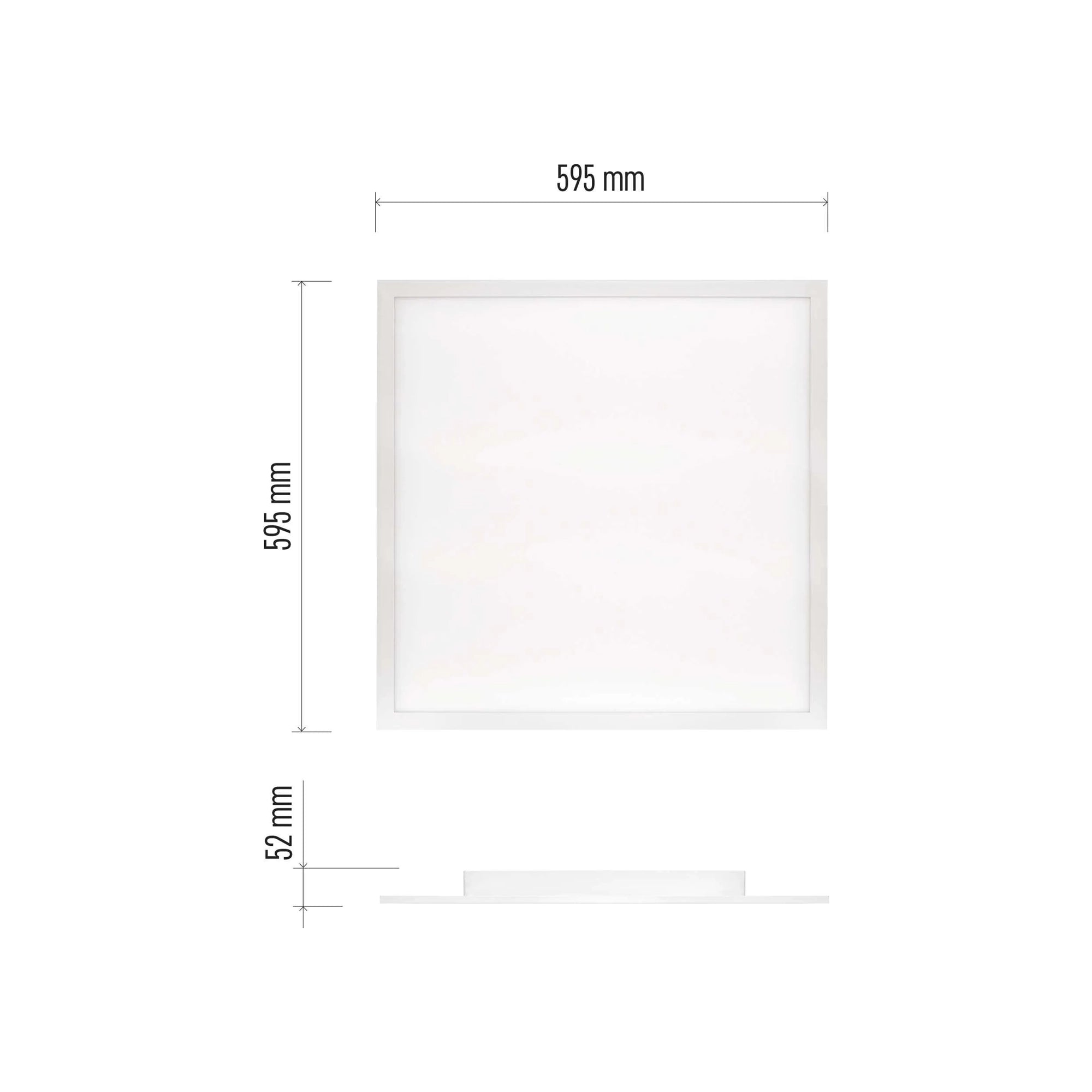 RIVI LED panel, s daljinskim, bijeli, 40W, CCT, IP20, 595×595mm