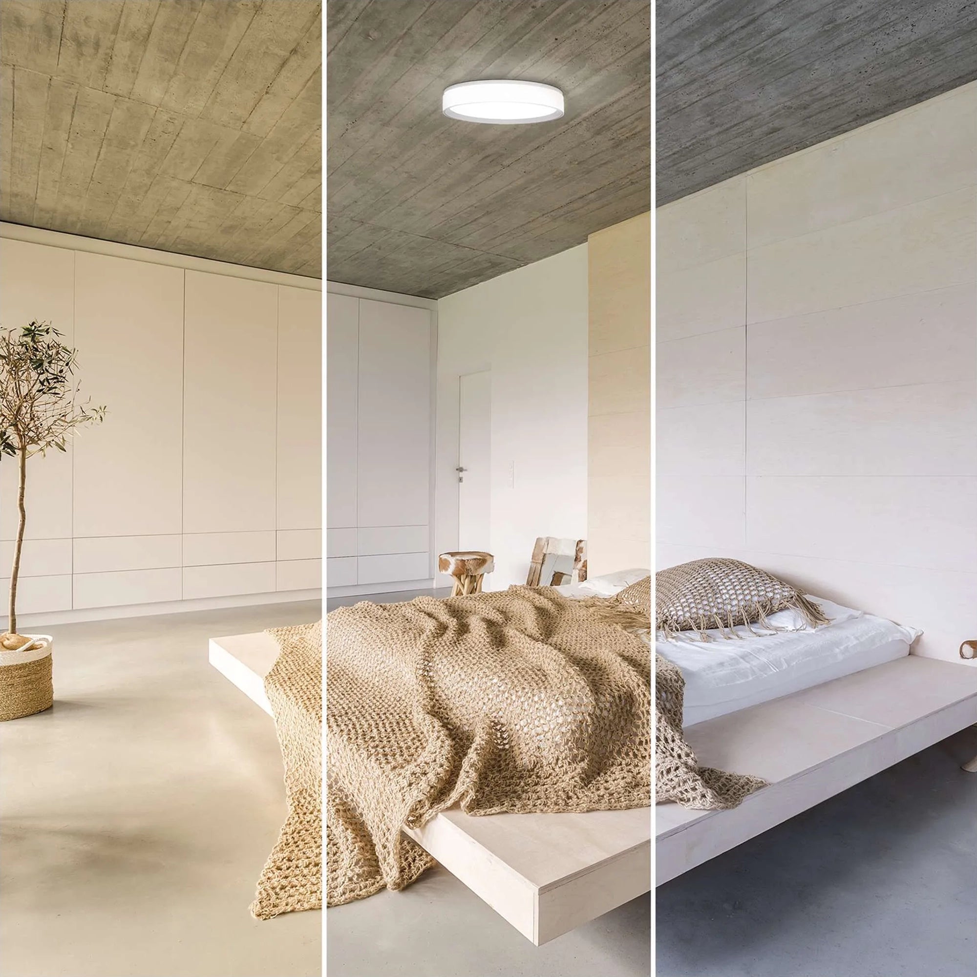 ILVI LED plafonjera, pametna, bijela, 45W, CCT, IP20, Ø500mm