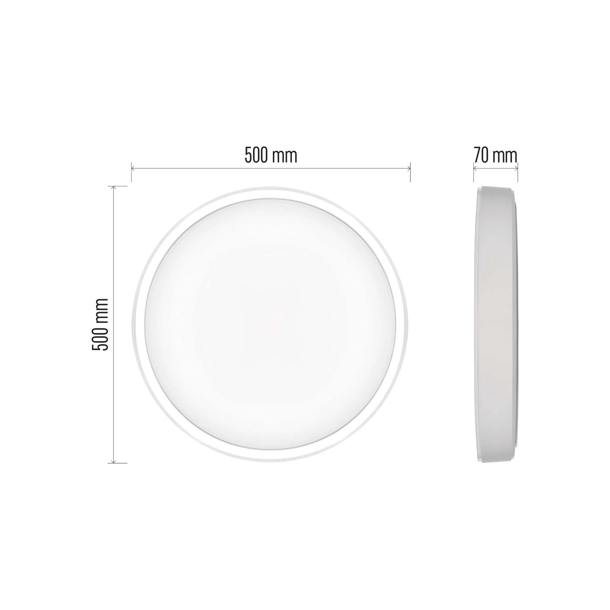 ILVI LED plafonjera, pametna, bijela, 45W, CCT, IP20, Ø500mm