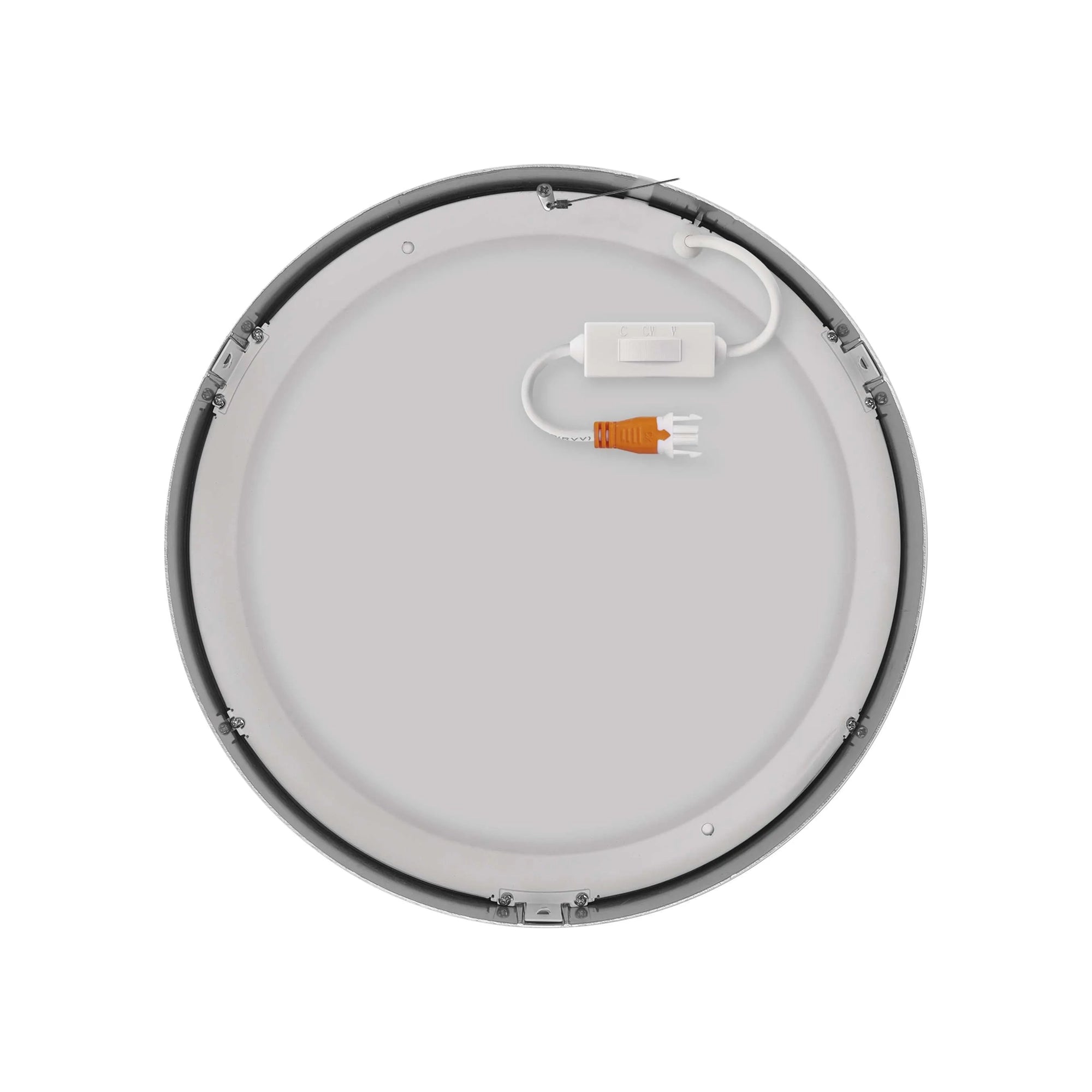 NEXXO LED panel, nadgradni, okrugli, srebrni, 28.5W, CCT, IP20/IP40, Ø300mm
