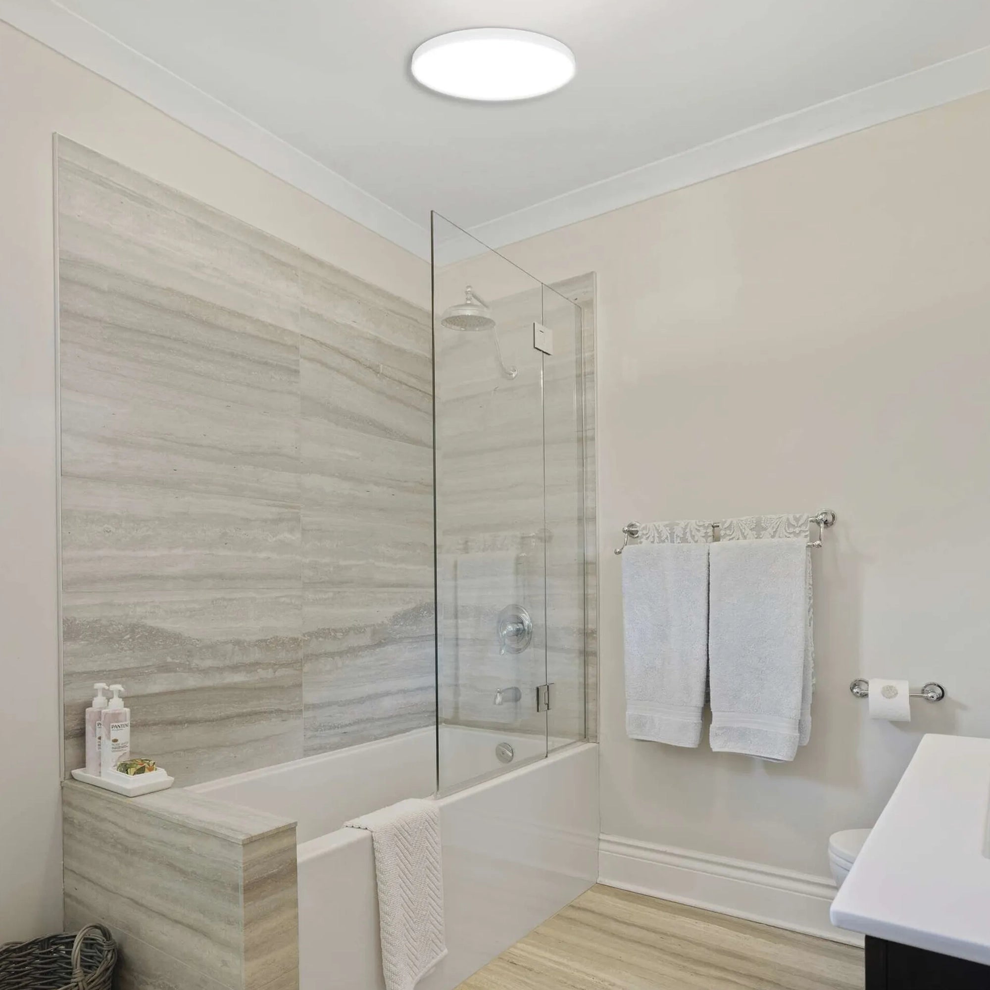 DIONI LED plafonjera, bijela, 15W, CCT, IP55, Ø280mm