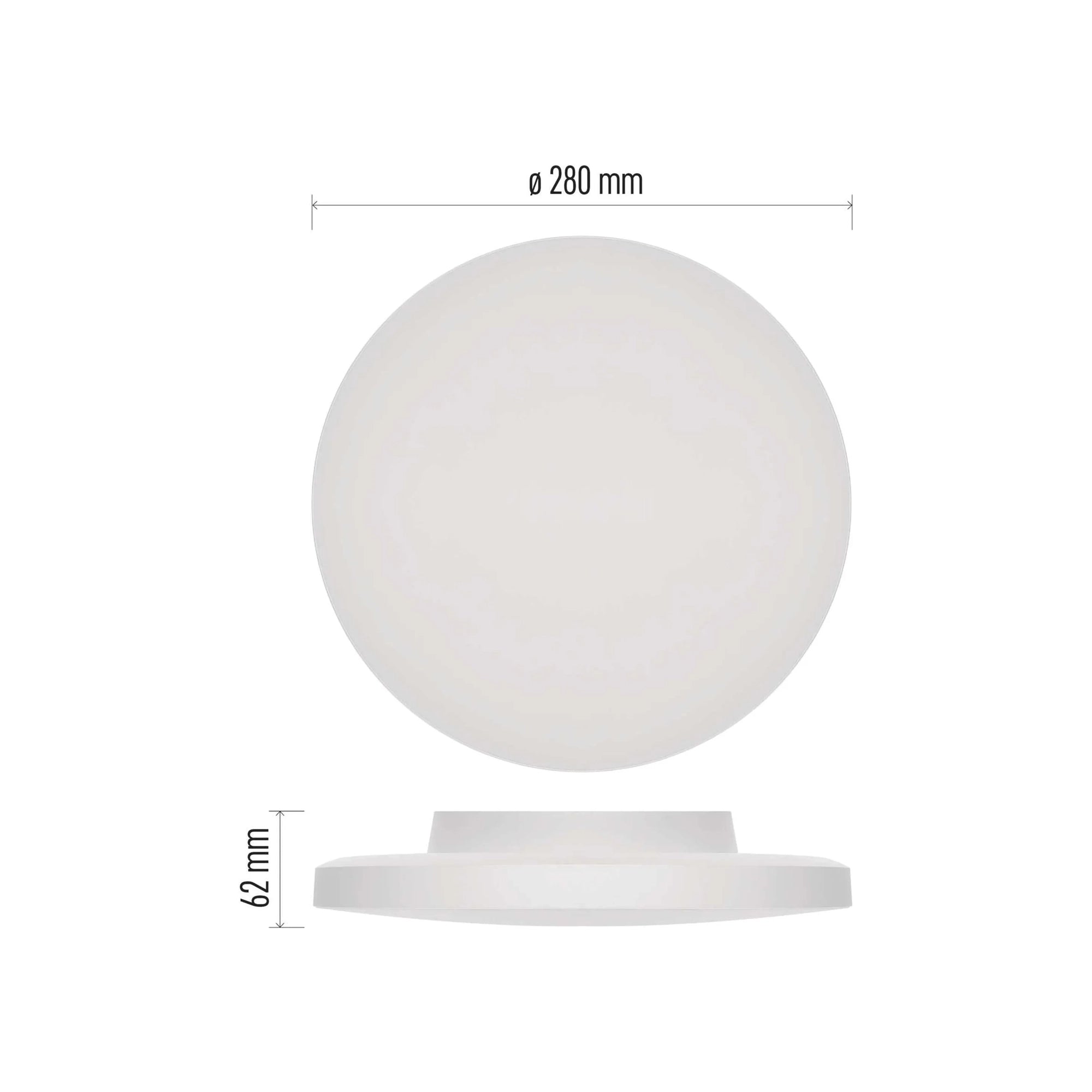 DIONI LED plafonjera, bijela, 15W, CCT, IP55, Ø280mm