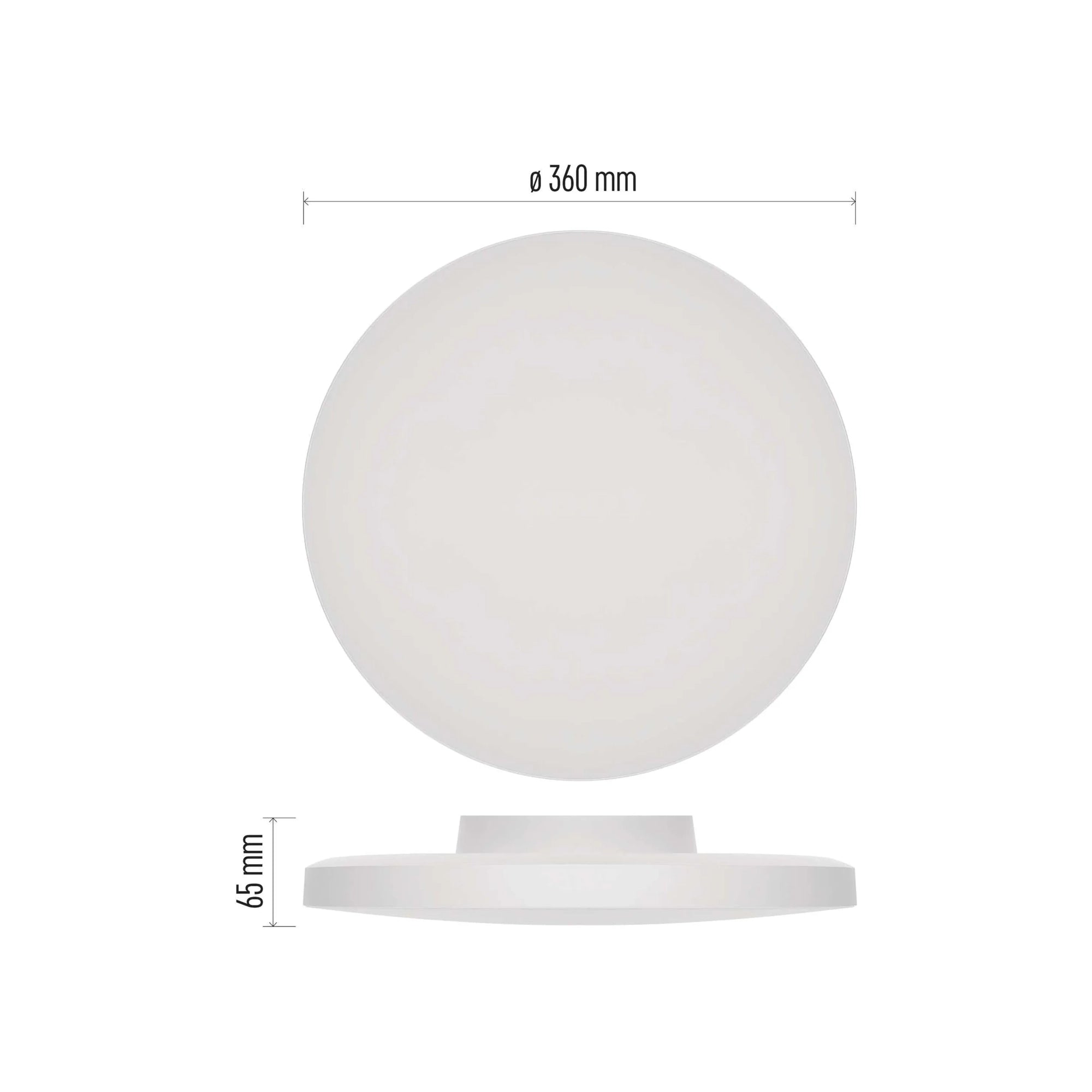 DIONI LED plafonjera, bijela, 18W, CCT, IP55, Ø360mm
