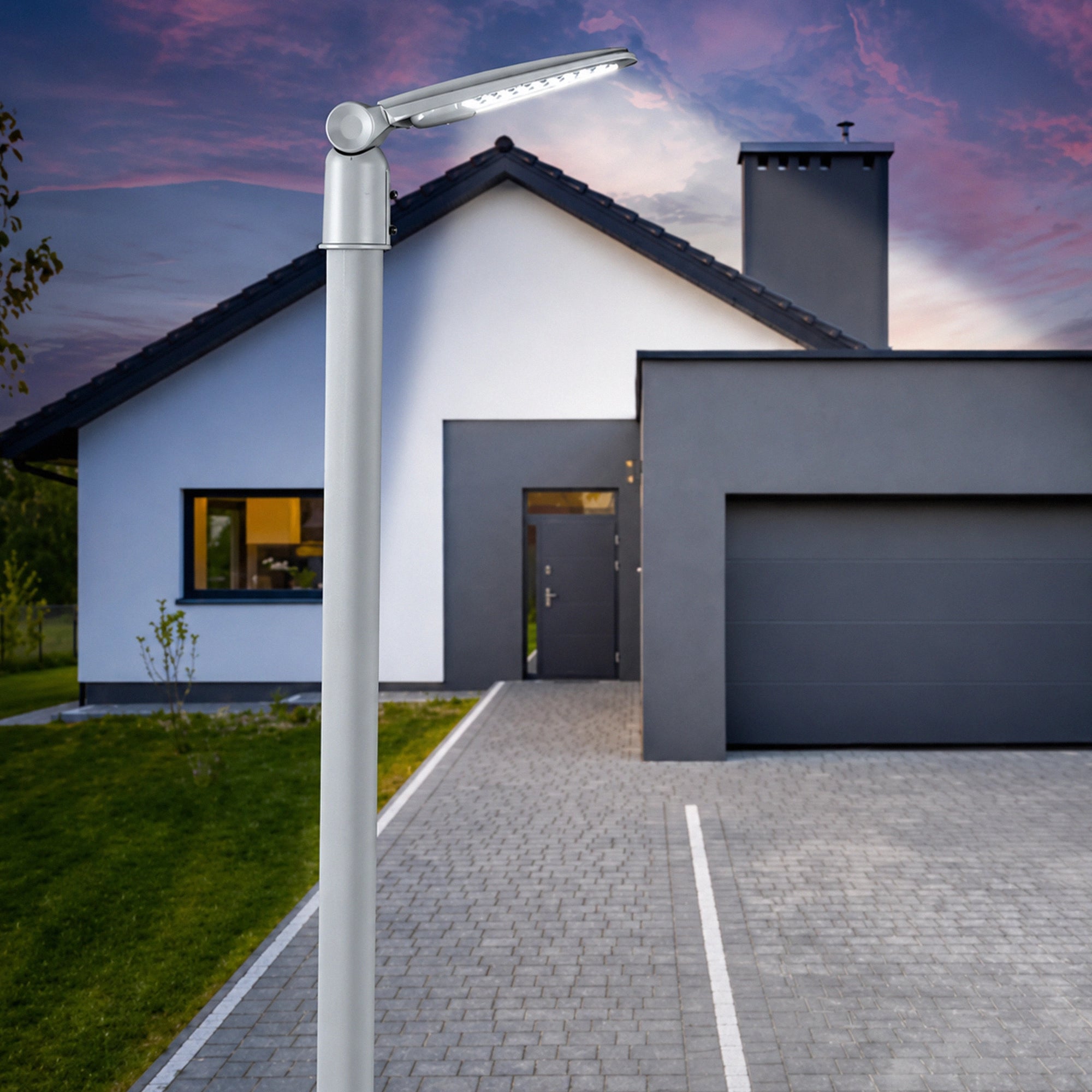 LED ulična svjetiljka SOLIS, siva, 50W, 4000K, IP65