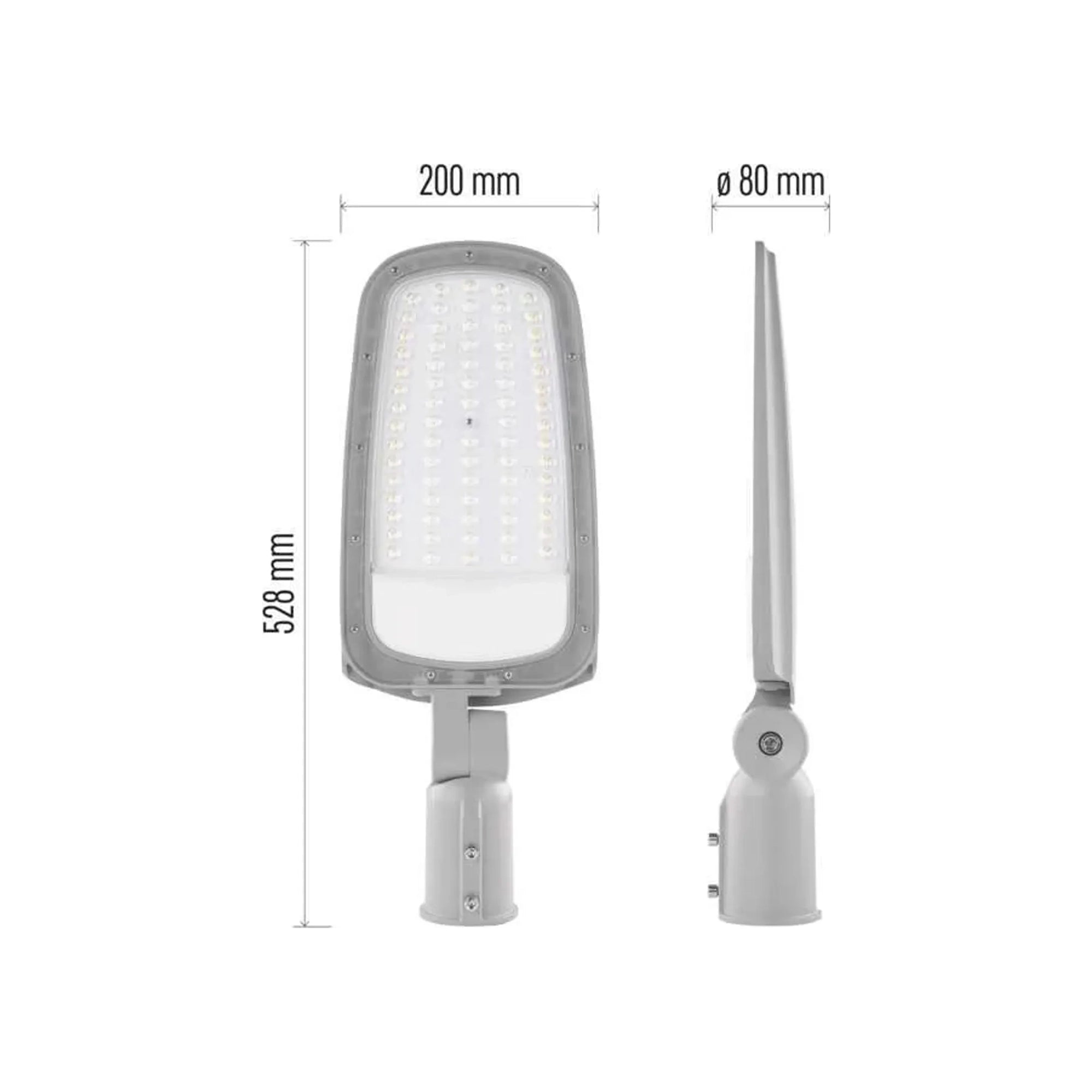 LED ulična svjetiljka SOLIS, siva, 70W, 4000K, IP65