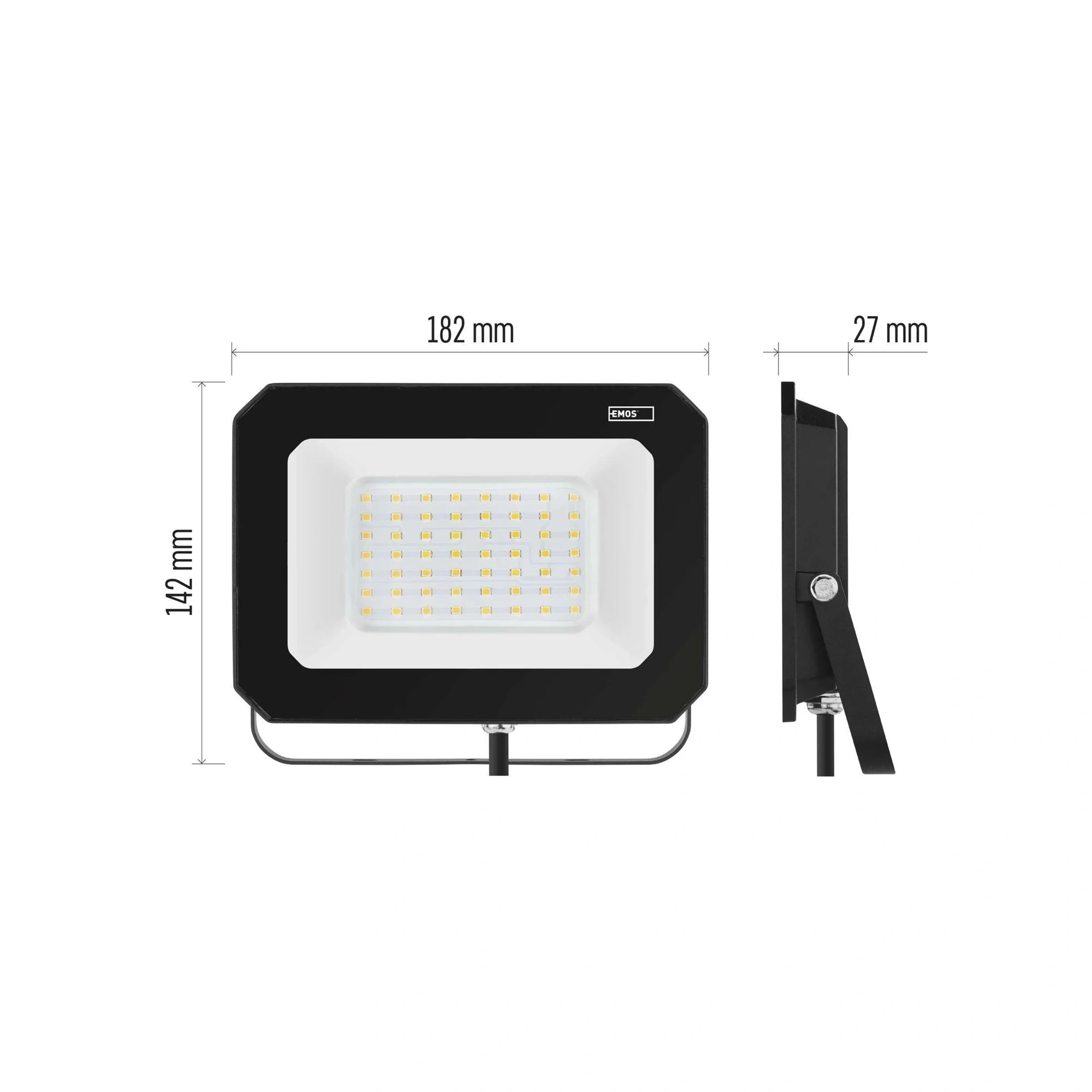 LED reflektor SIMPO, crni, 50W, 5000lm, 4000K, IP65