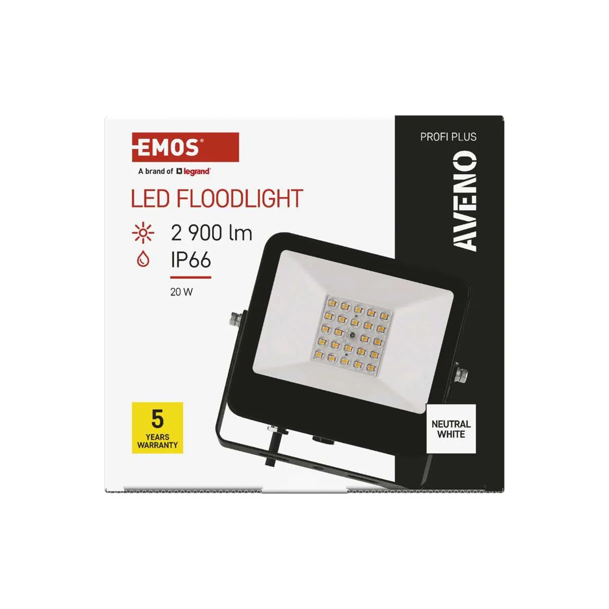 AVENO professional LED spotlight, 20W, 2900lm, 4000K