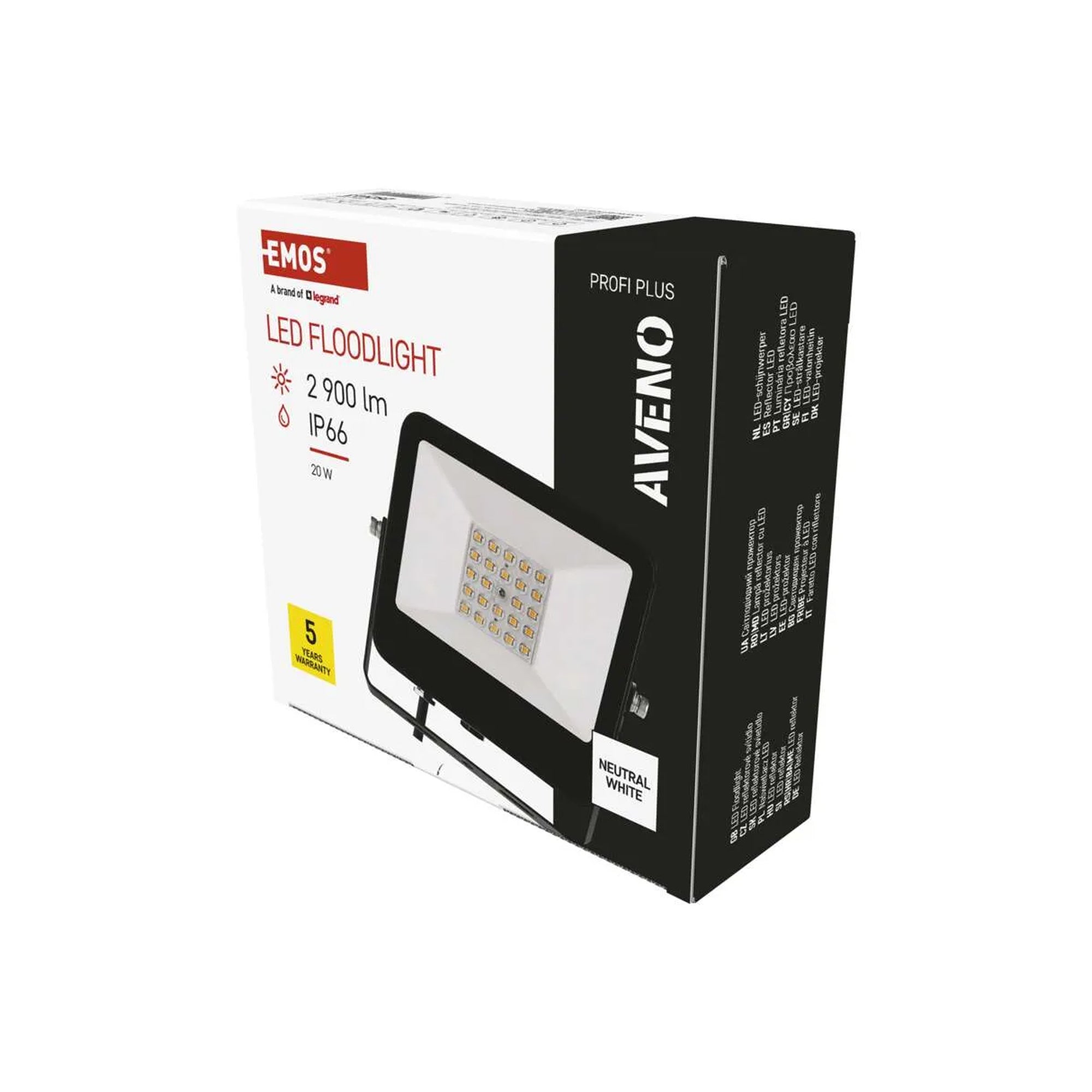 AVENO professional LED spotlight, 20W, 2900lm, 4000K