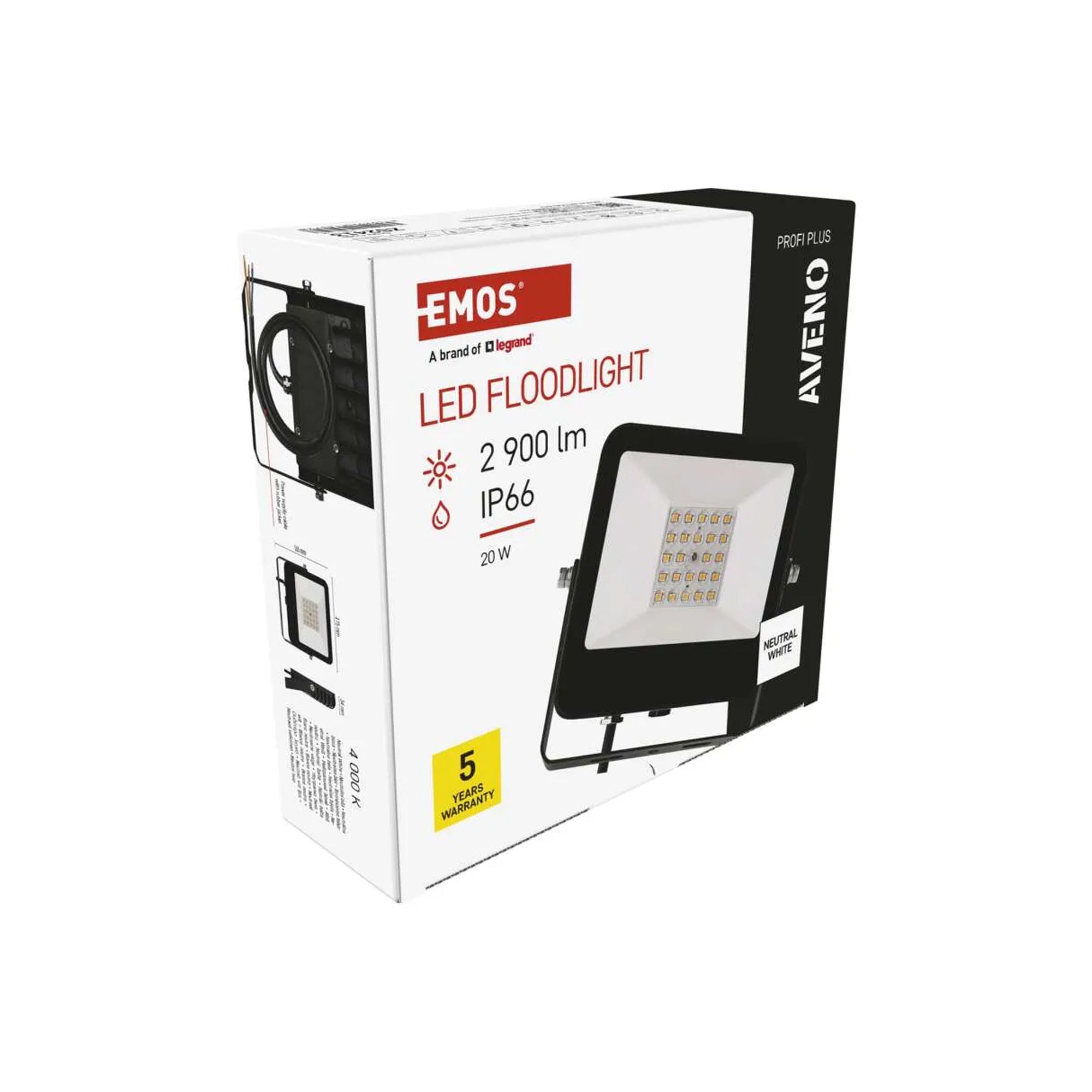 AVENO professional LED spotlight, 20W, 2900lm, 4000K