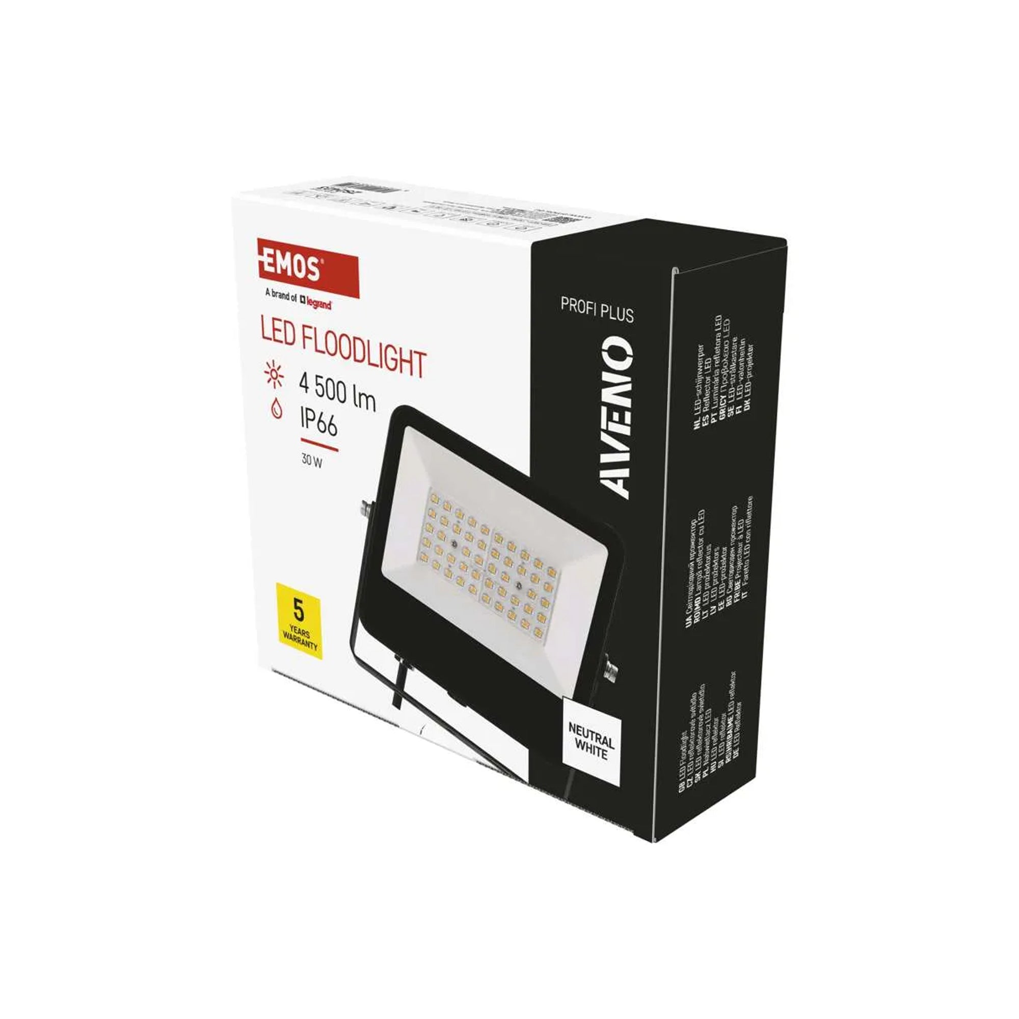 AVENO professional LED spotlight, 30W, 4500lm, 4000K