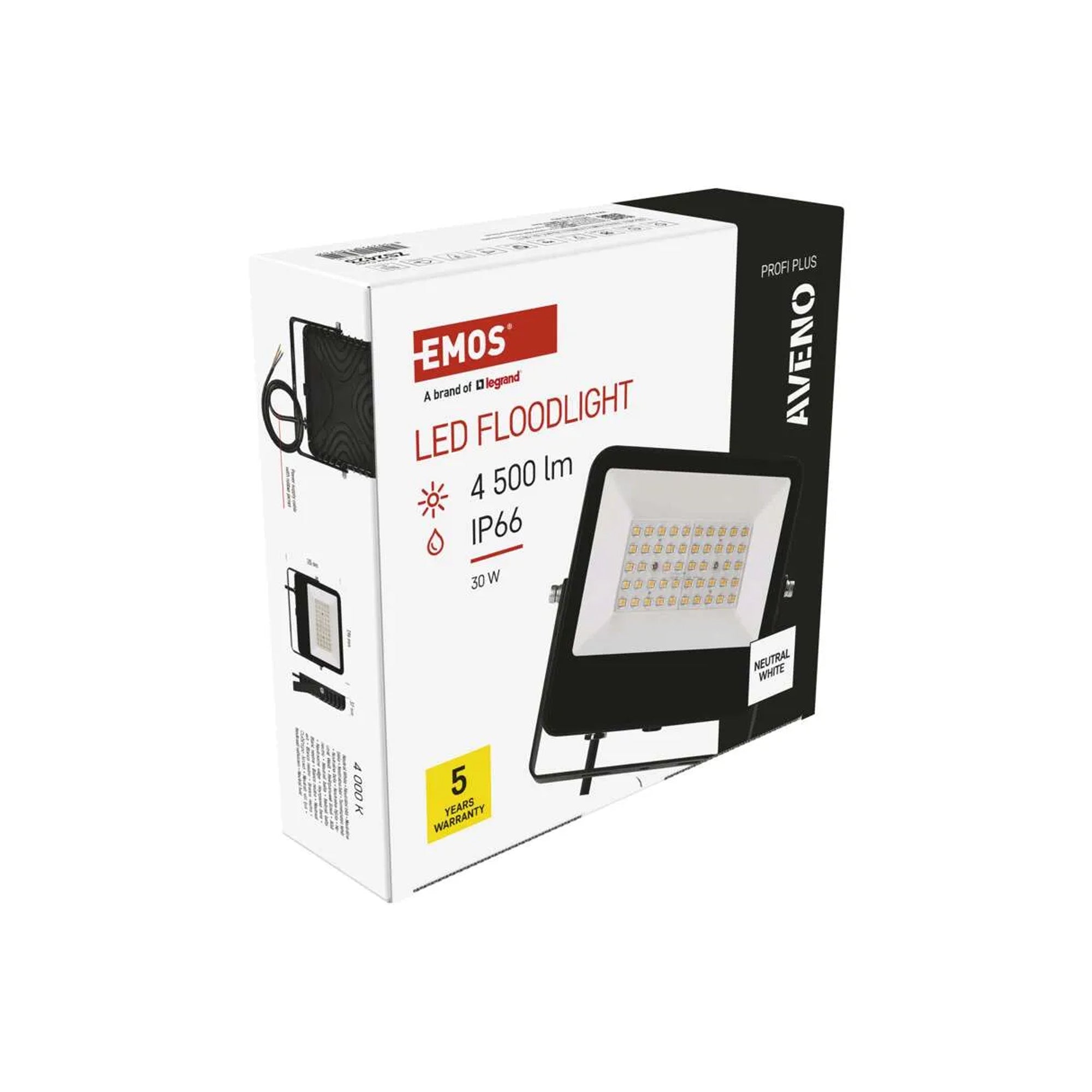 AVENO professional LED spotlight, 30W, 4500lm, 4000K