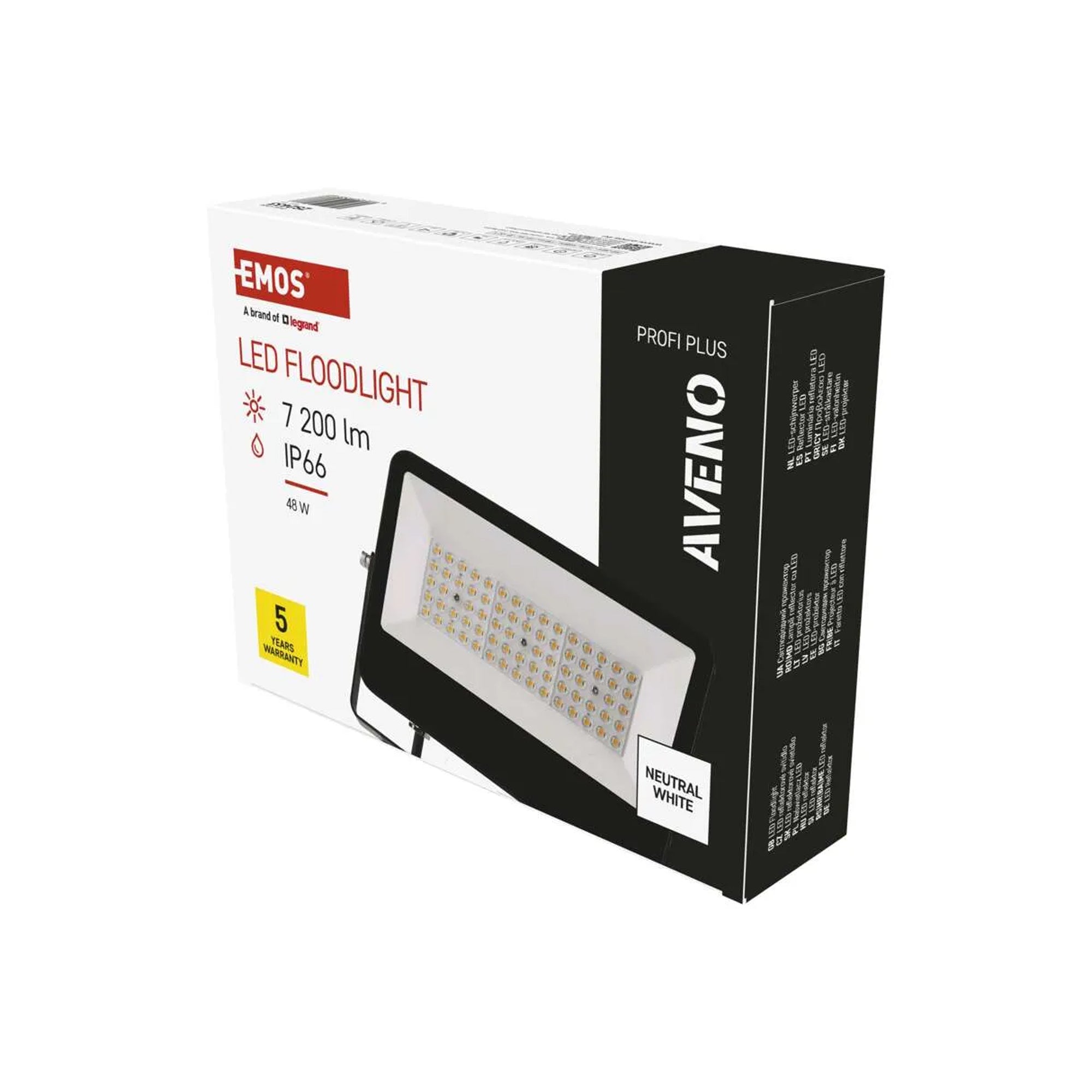 AVENO professional LED spotlight, 48W, 7200lm, 4000K