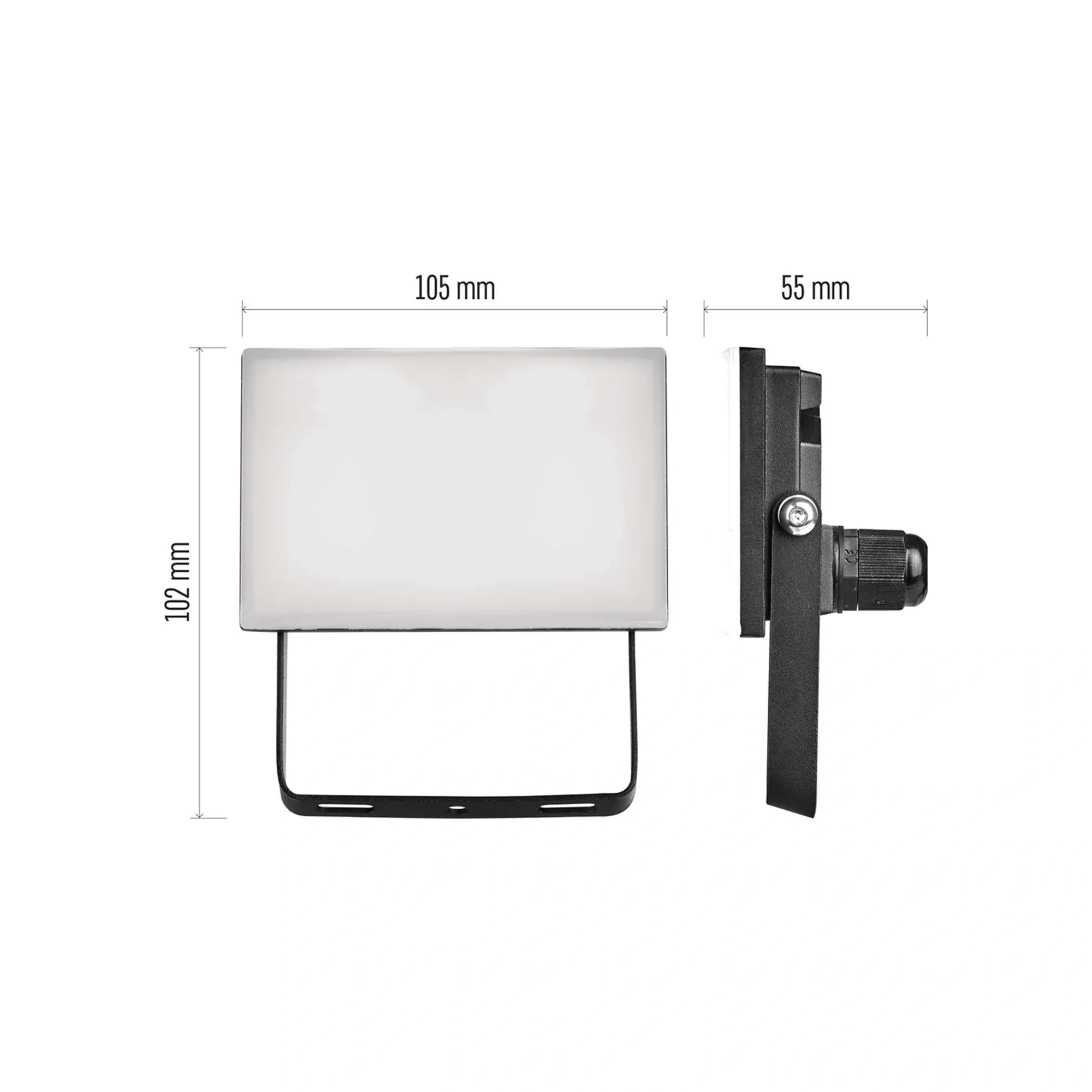 LED reflektor TAMBO, crni, 10W, 1000lm, 4000K, IP65