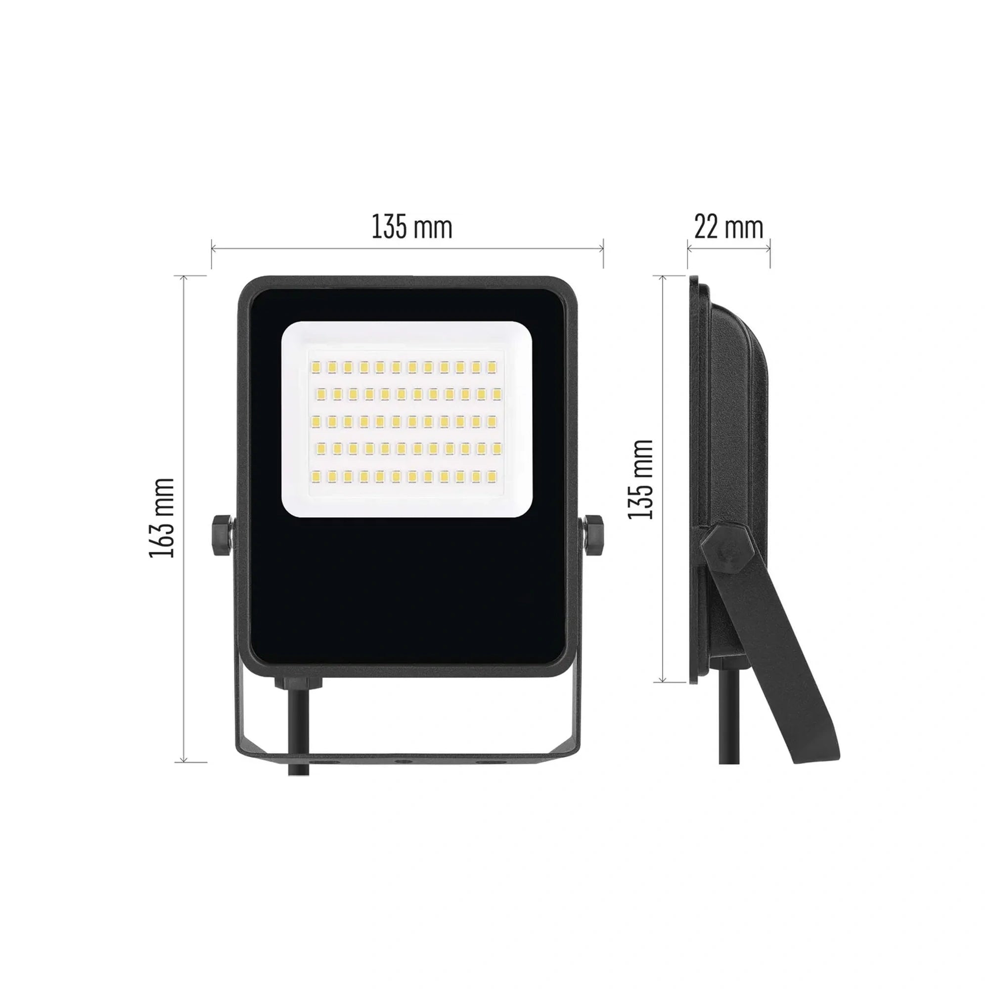 LED reflektor VISIO, crni, 30W, 4500lm, 4000K, IP65