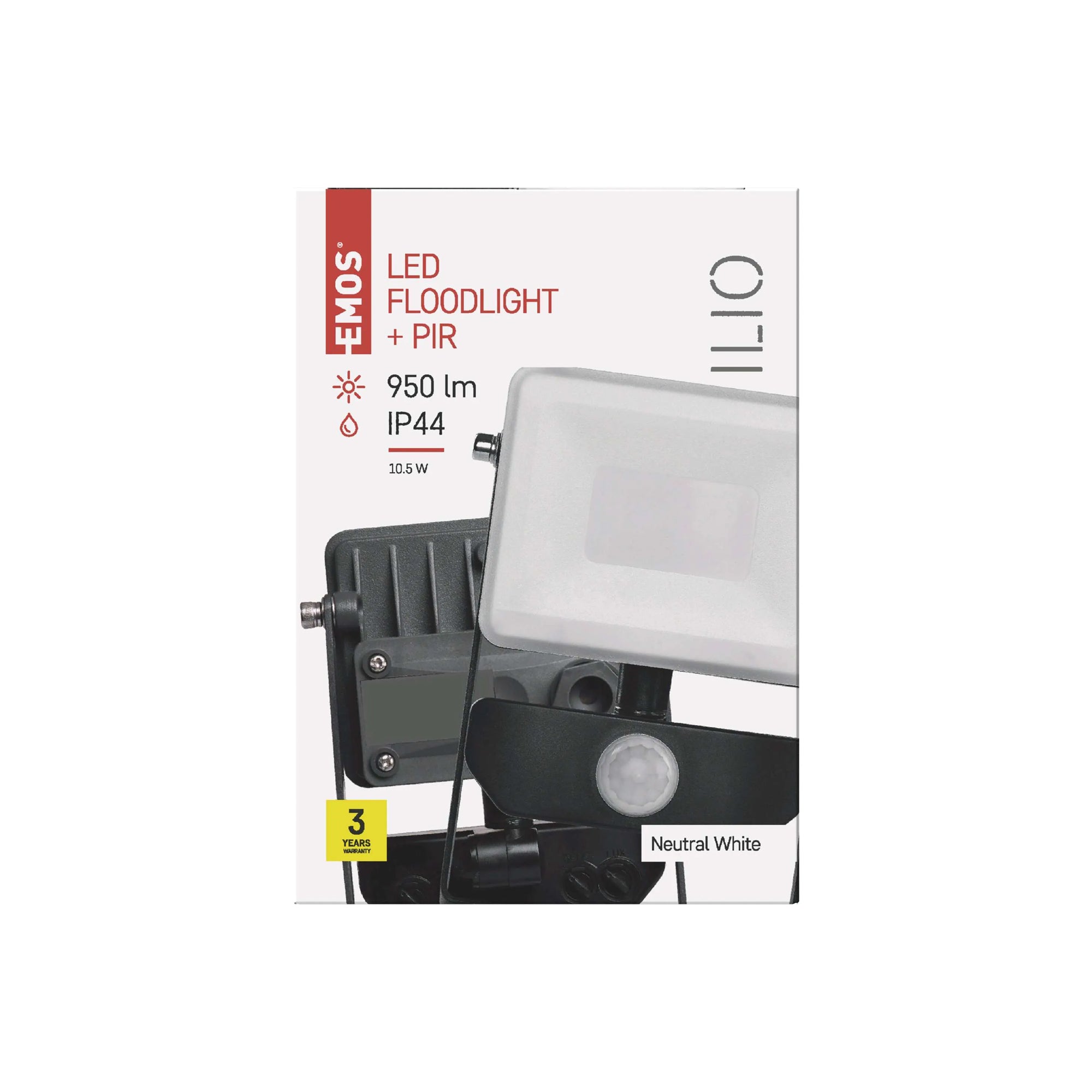 ILIO LED reflektor sa senzorom, 10,5W, 950lm, 4000K