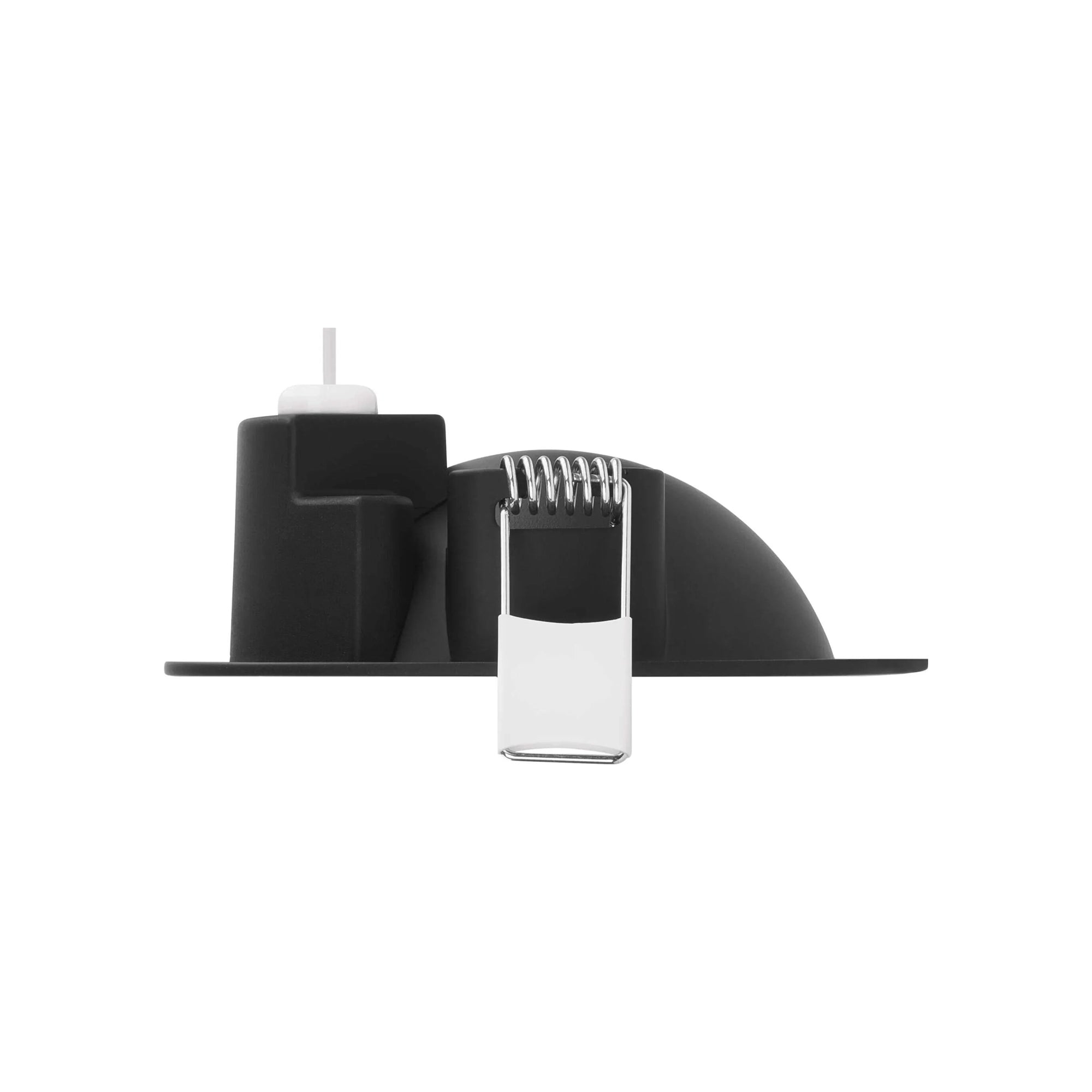 GERI LED ugradbena svjetiljka, crna, 6.5W, CCT, IP20, Ø105mm
