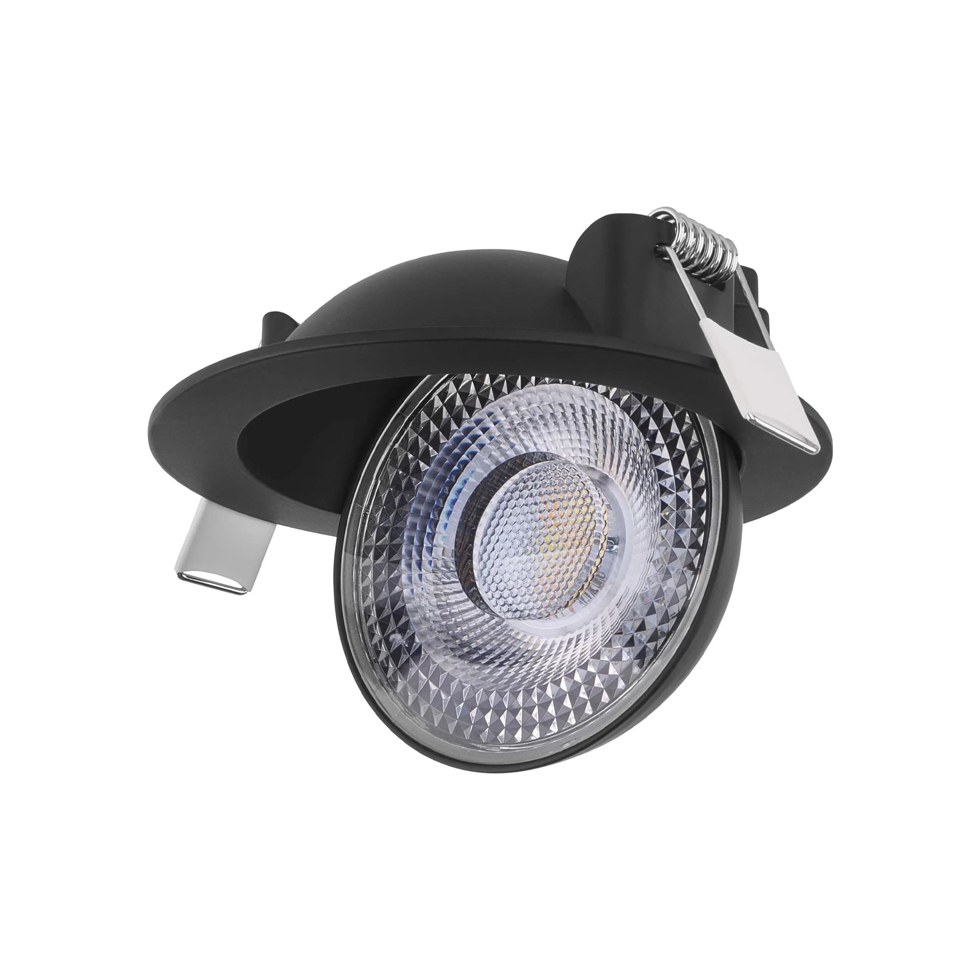 GERI LED ugradbena svjetiljka, crna, 6.5W, CCT, IP20, Ø105mm