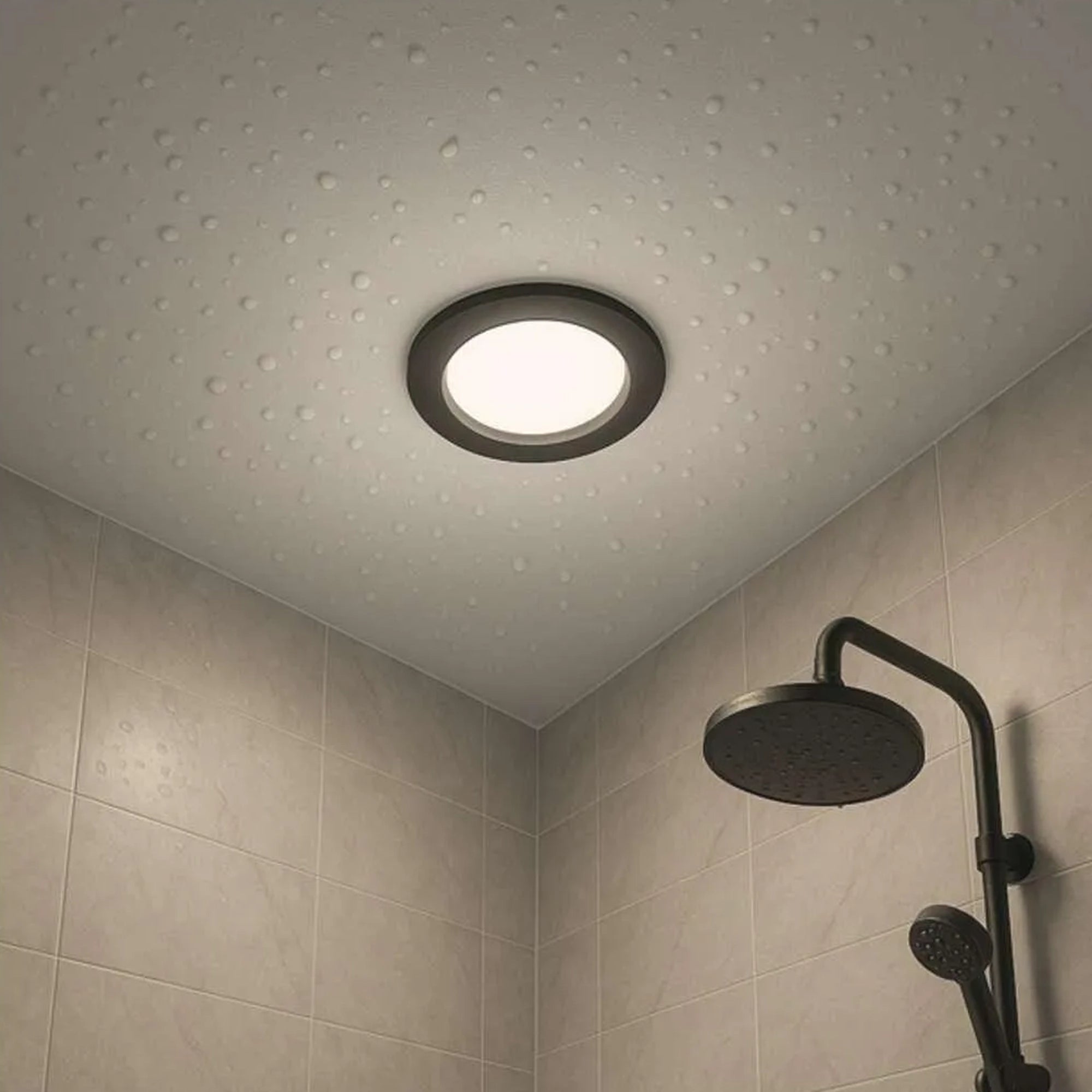 LORI LED ugradbena svjetiljka, crna, 4.5W, 2700K/4000K, IP65, Ø85mm