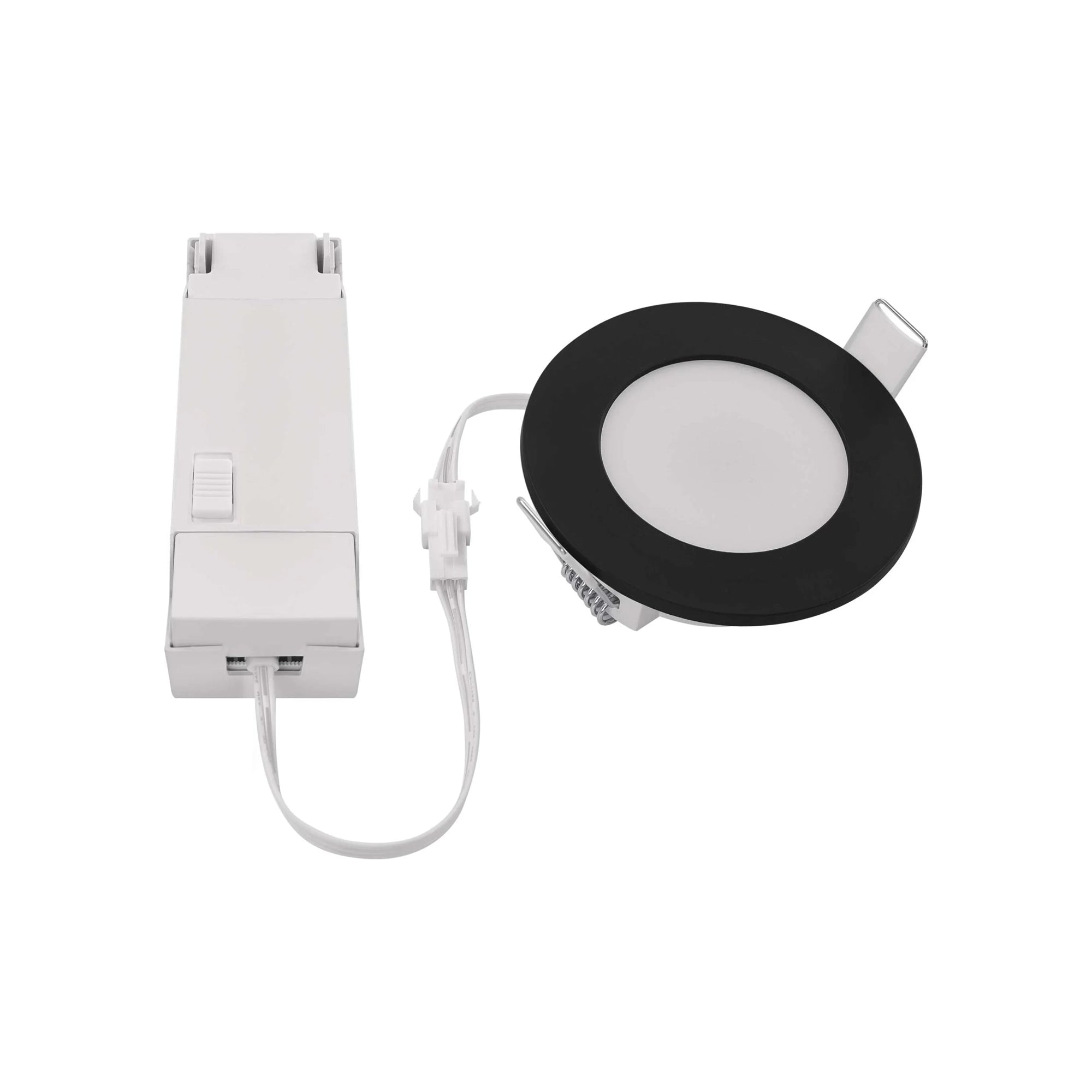 LORI LED ugradbena svjetiljka, crna, 4.5W, 2700K/4000K, IP65, Ø85mm