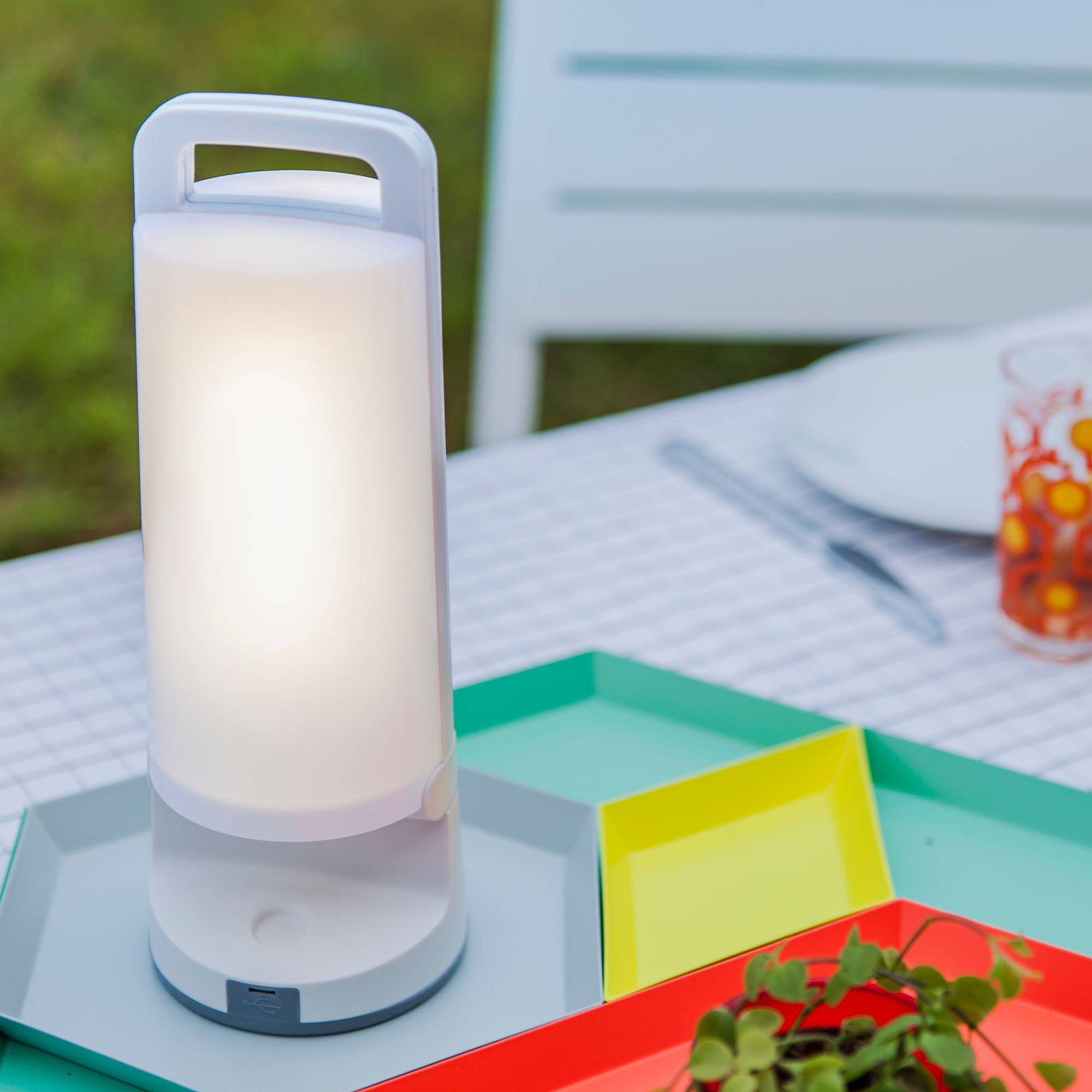 DRAGONFLY LED solarna stolna svjetiljka, bijela, 1.2W, 4000K, IP54, 281mm