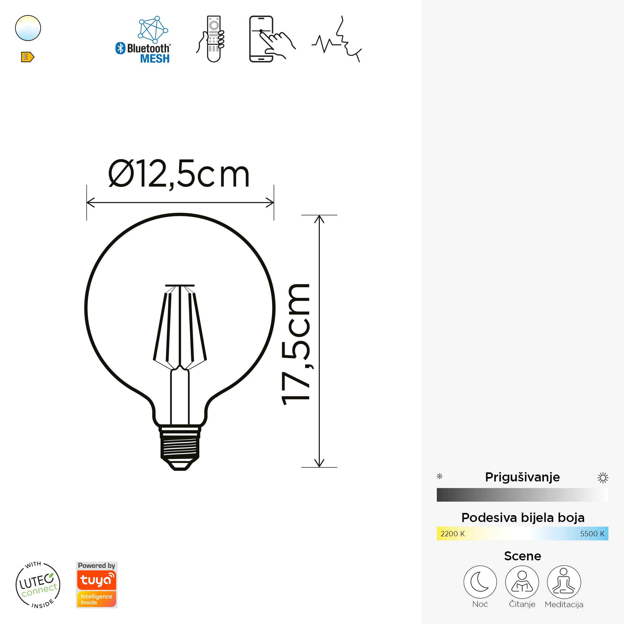 FILAMENT G125 E27