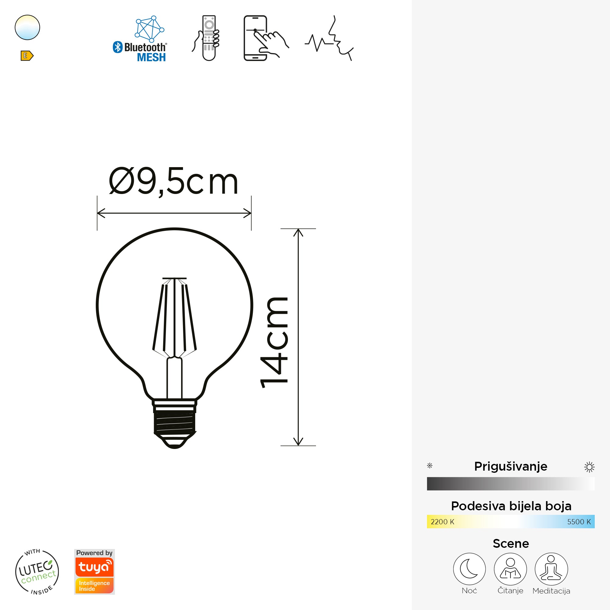 FILAMENT G95 E27