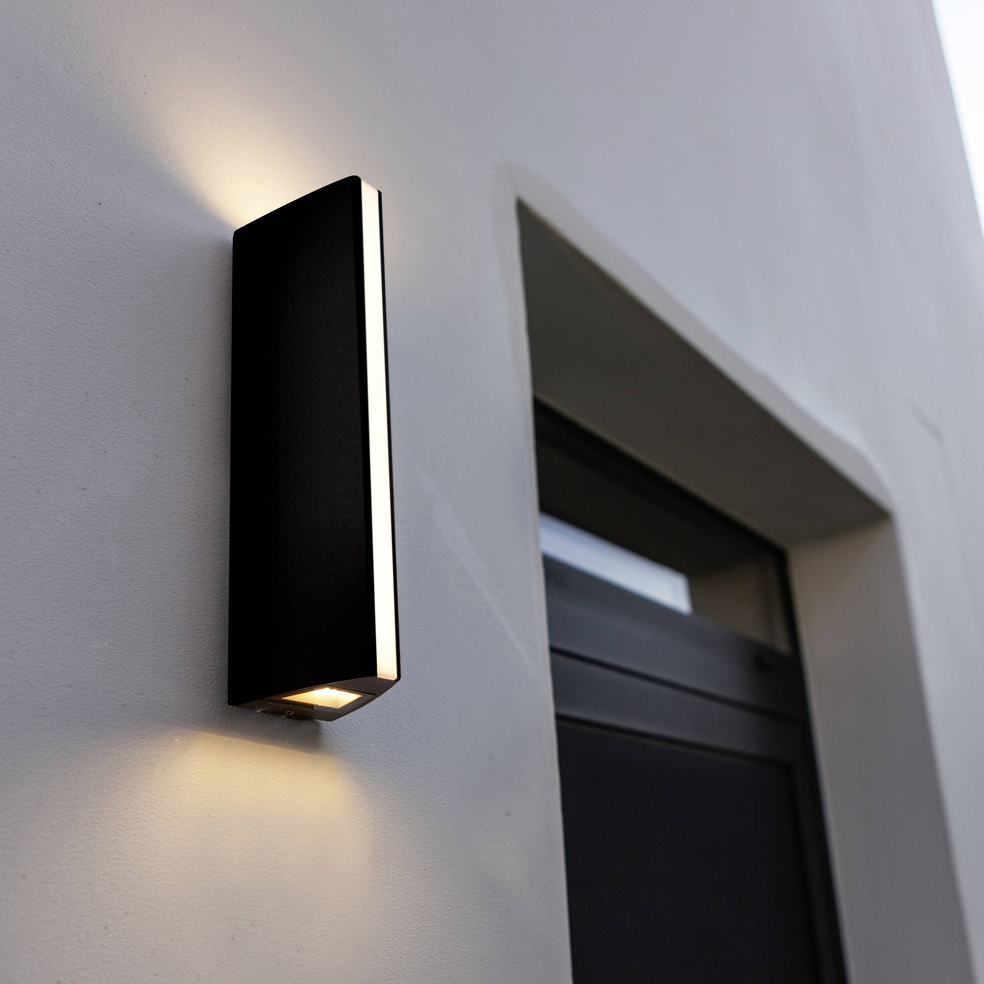 LEO LED zidna svjetiljka, mat crna, 14.5W, 3000K, IP54, 300mm
